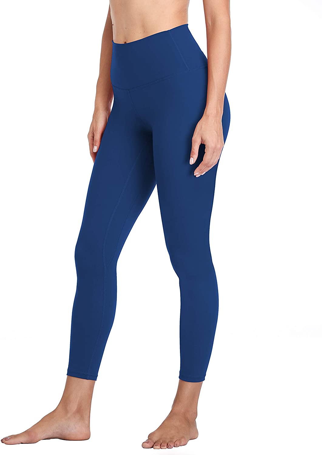 Mipaws - Leggings de altura para mujer de 7/8 de longitud para yoga con control de barriga, cintura sin costuras