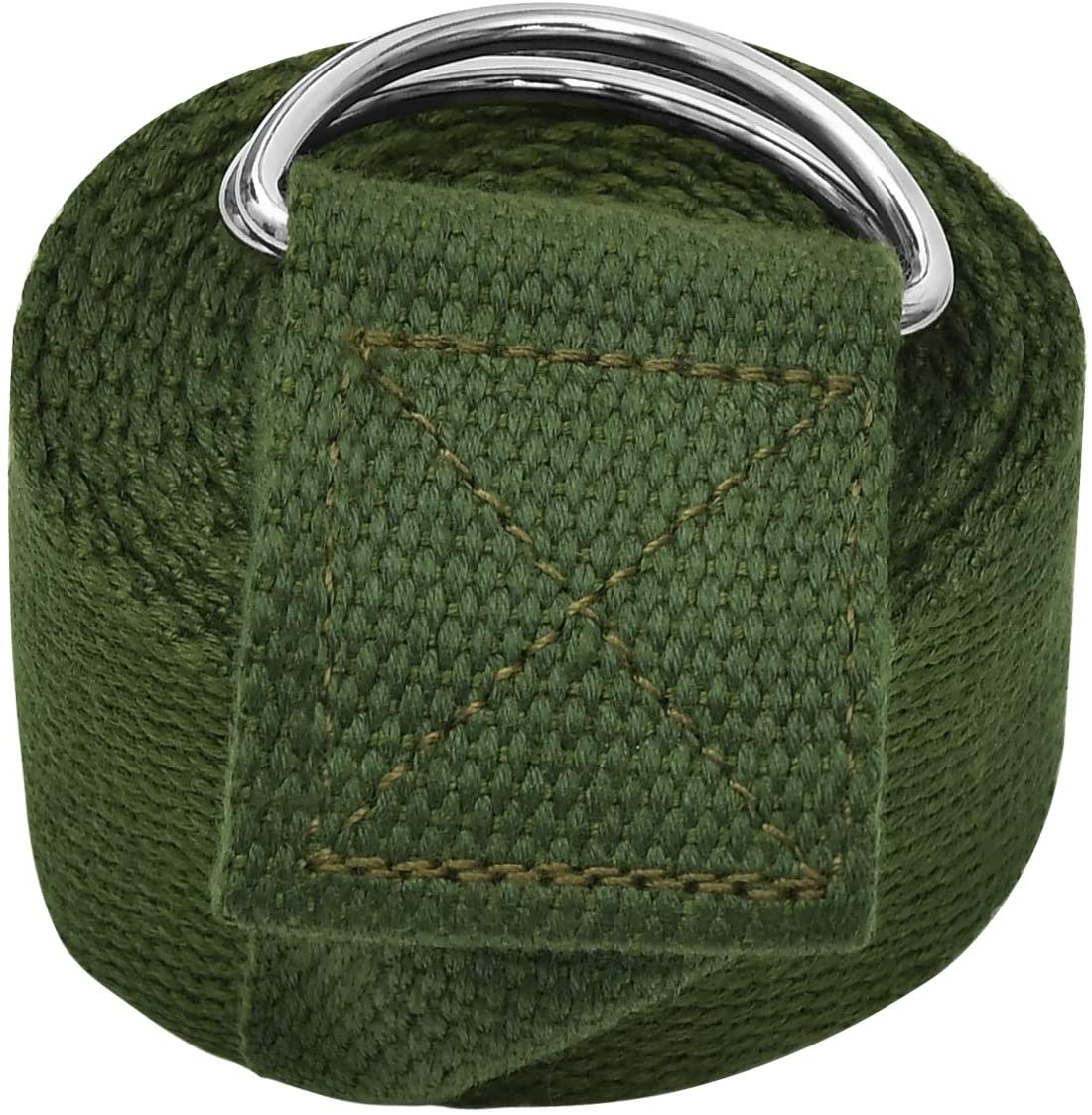 Correa de yoga Techsea/hebilla ajustable con anilla en D – mejor para estiramiento diario, terapia física, fitness