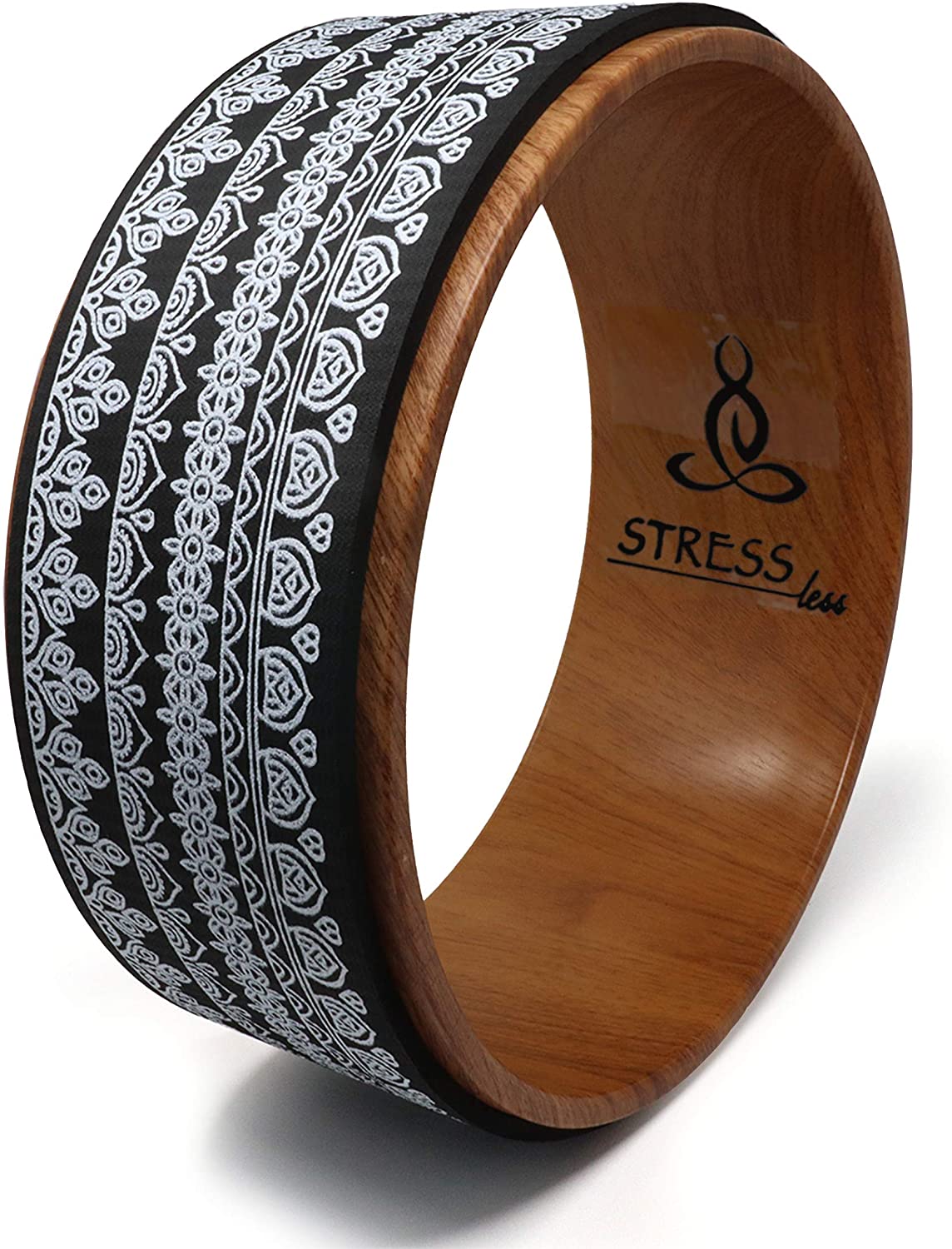 Rueda de yoga con menos estrés – fuerte y cómoda rueda de yoga Dharma, perfecta para estirar + aumentar la flexibilidad
