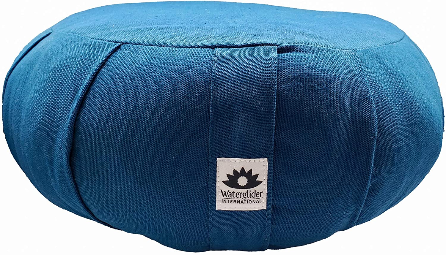 Cojín de meditación de algodón orgánico Waterglider International de Organic Cotton Stuffing (blanco natural)
