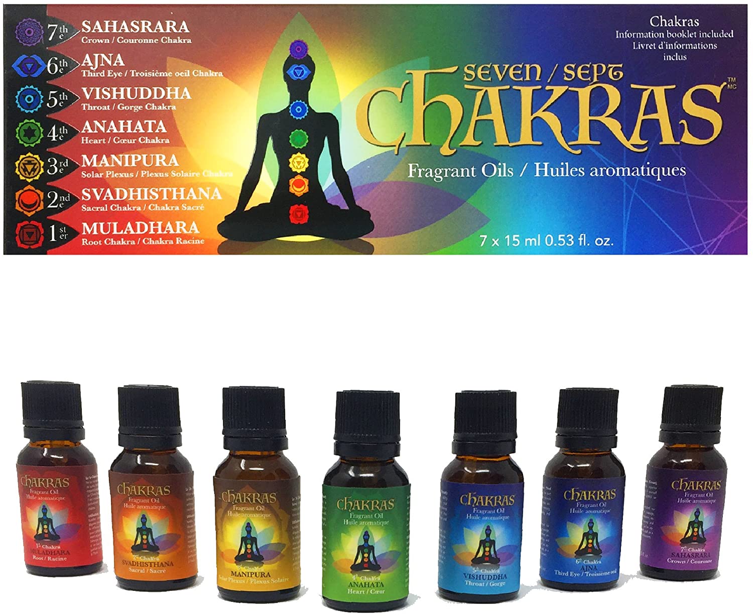 Chakras 100 % varitas de incienso sumergidas a mano naturalmente para meditación, yoga, relajación, magia, curación, oración y rituales