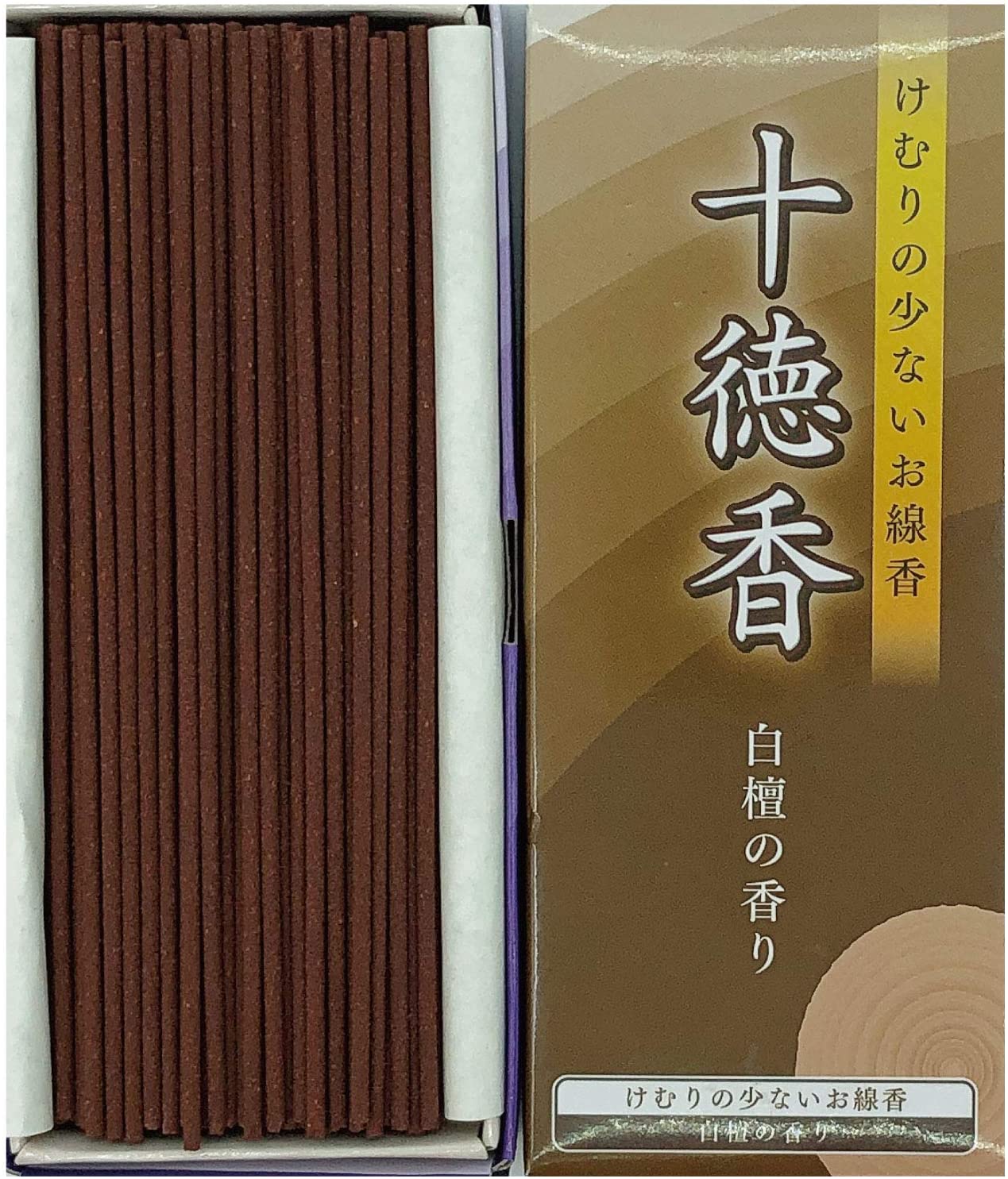 Jittoku-KOH - Varillas de incienso (220 varillas, 5.0 in de largo, aroma rico, menos humo, calidad japonesa)