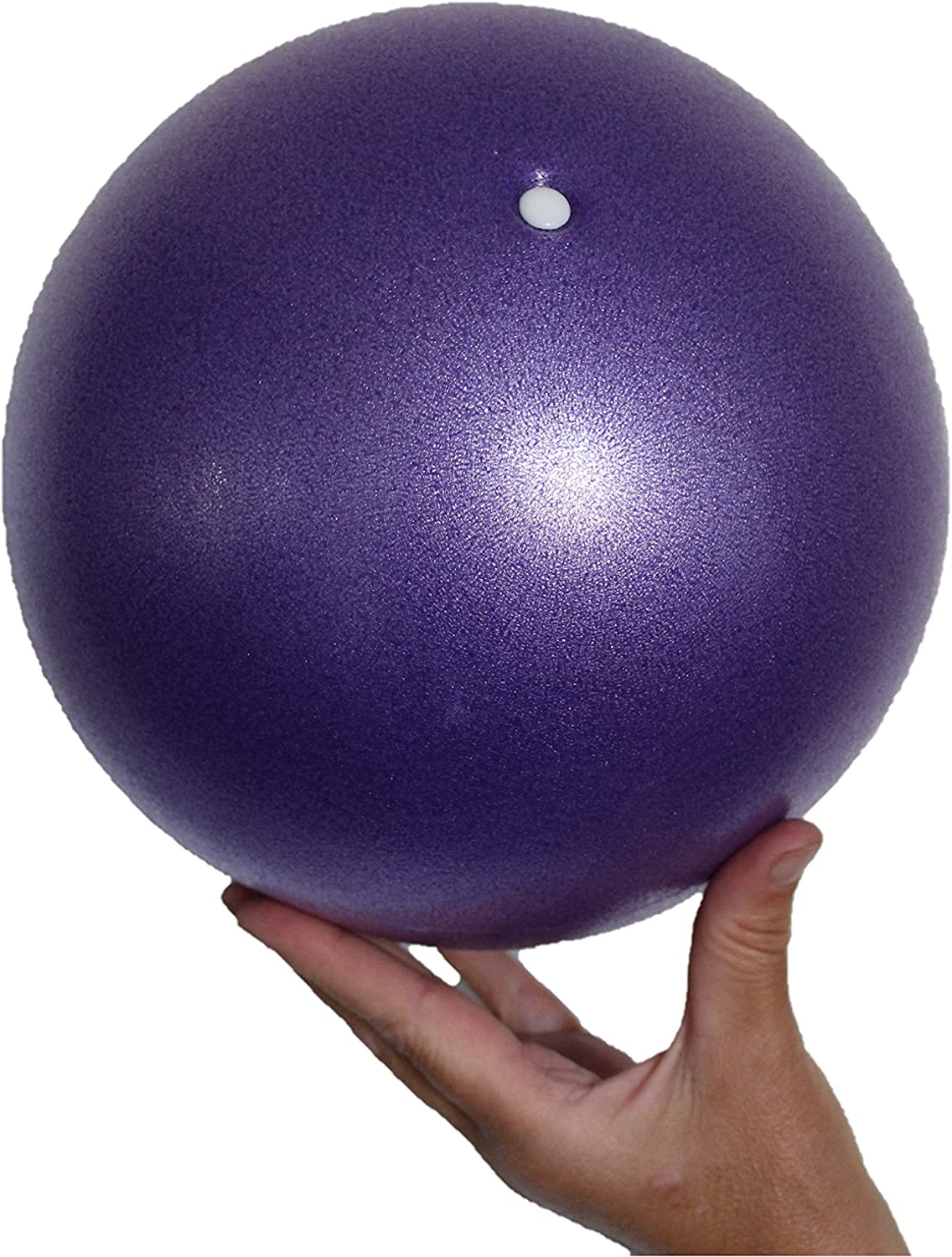 OdeZone - Mini bola de yoga – Mini pelota de ejercicio – Flexible, pelota suave – muslos y entrenamiento de núcleo, pilates, barre – Bender, estabilidad y equilibrio ejercicio – terapia física – 9.0 in con paja inflable
