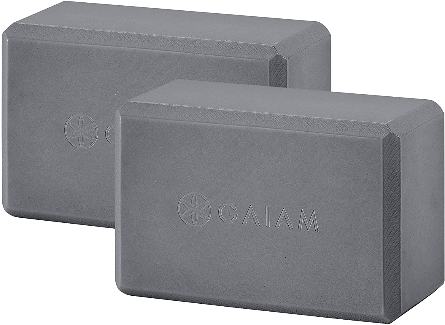 Gaiam Essentials - Bloque de yoga (set de 2), espuma de EVA suave y antideslizante, multiuso