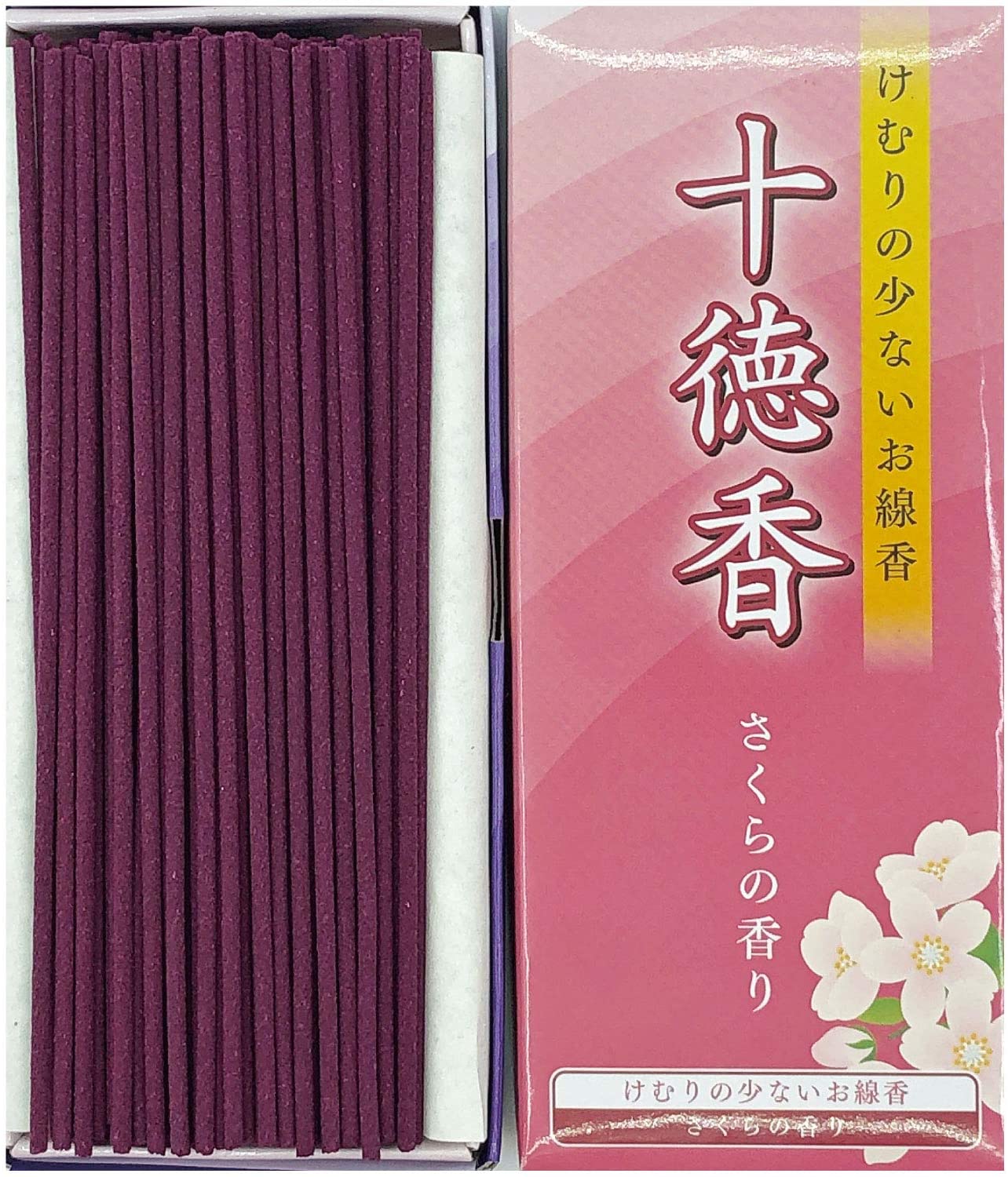 Jittoku-KOH - Varillas de incienso (220 varillas, 5.0 in de largo, aroma rico, menos humo, calidad japonesa)