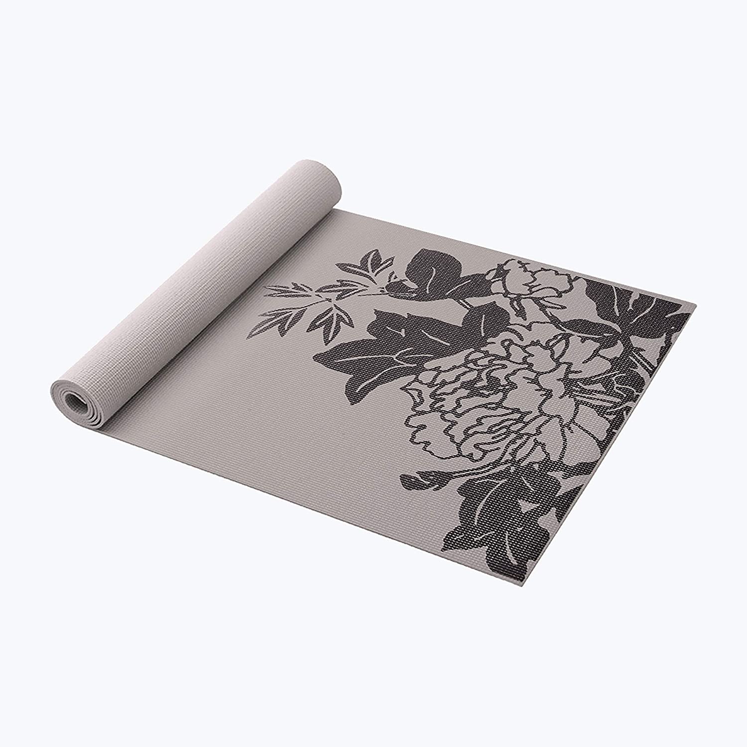 Gaiam - Tapete de yoga estampado y extragrueso de 6mm, de primera calidad, para todo tipo de yoga, pilates y ejercicios en el suelo (68 pulgadas de largo x 24 pulgadas de ancho x 6mm de grosor)