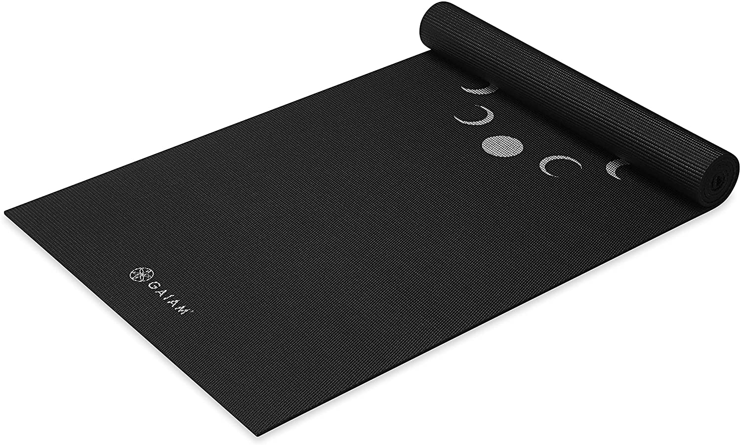 Gaiam - Tapete de yoga estampado y extragrueso de 6mm, de primera calidad, para todo tipo de yoga, pilates y ejercicios en el suelo (68 pulgadas de largo x 24 pulgadas de ancho x 6mm de grosor)