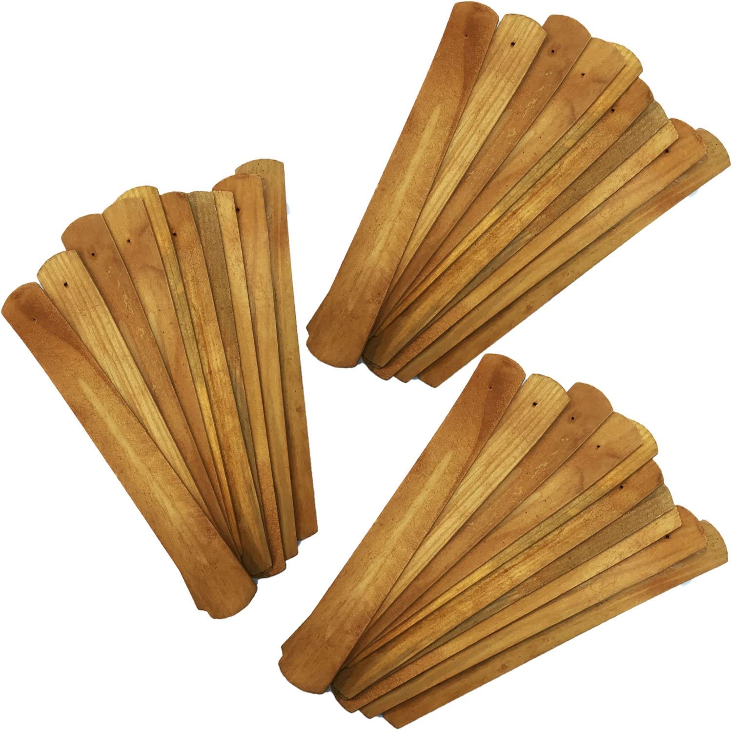 TrendBox - Juego de 30 soportes para varillas de incienso (madera, hecho a mano), diseño budista