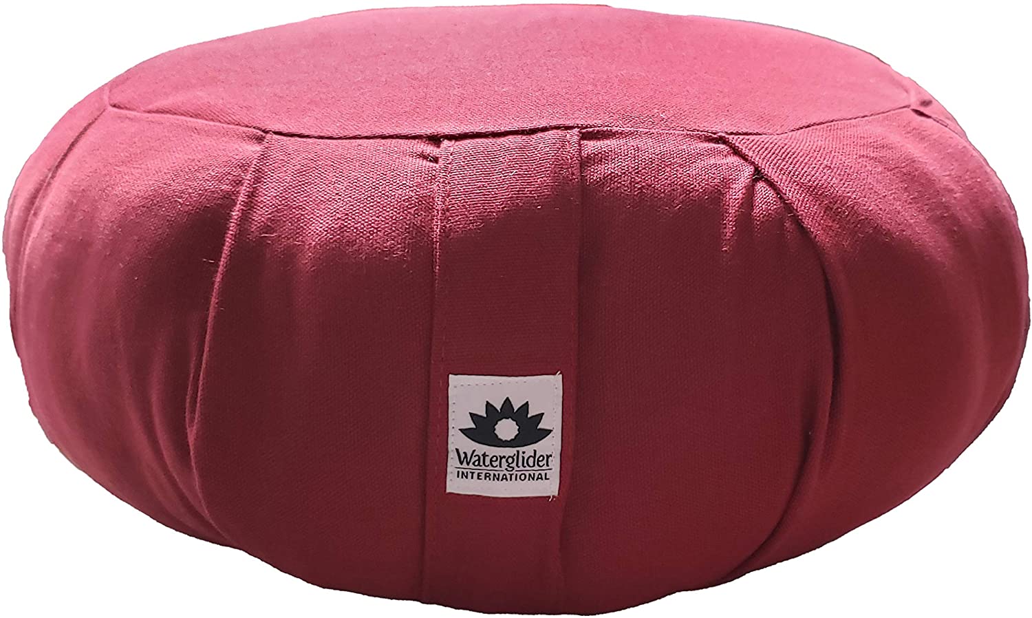 Cojín de meditación de algodón orgánico Waterglider International de Organic Cotton Stuffing (blanco natural)