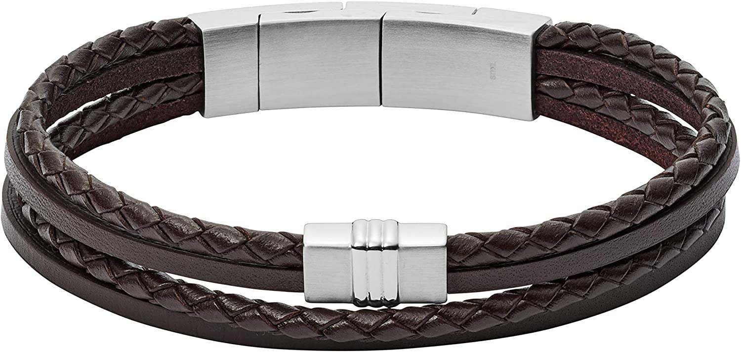 Fossil Men's Black Bracelet