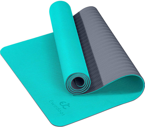 Vandue Alfombrilla de yoga extra gruesa de 1/2 pulgada con correa de  transporte, antideslizante, resistente a la humedad para pilates, soporte  para