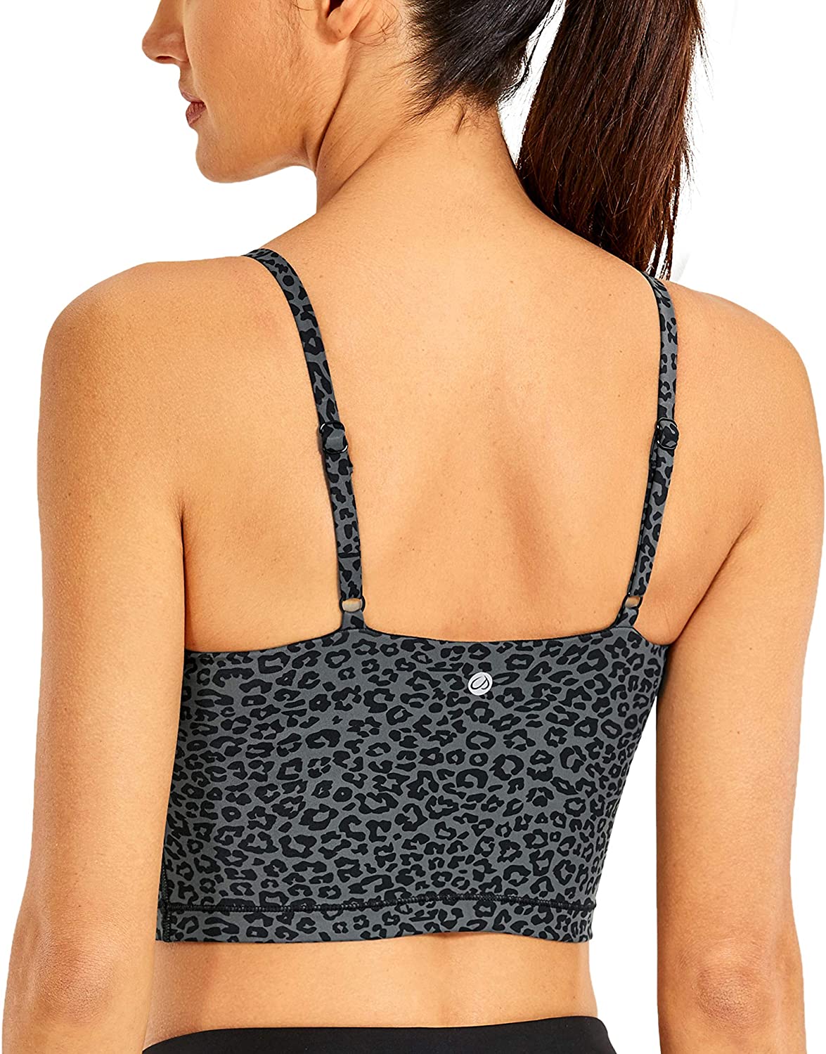 CRZ YOGA - Sujetador deportivo de yoga para mujer, correas ajustables, sin varilla, con relleno, para deportes, entrenamiento, camiseta sin mangas