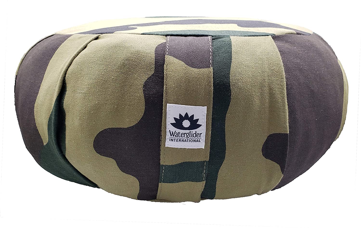 Cojín de meditación de algodón orgánico Waterglider International de Organic Cotton Stuffing (blanco natural)