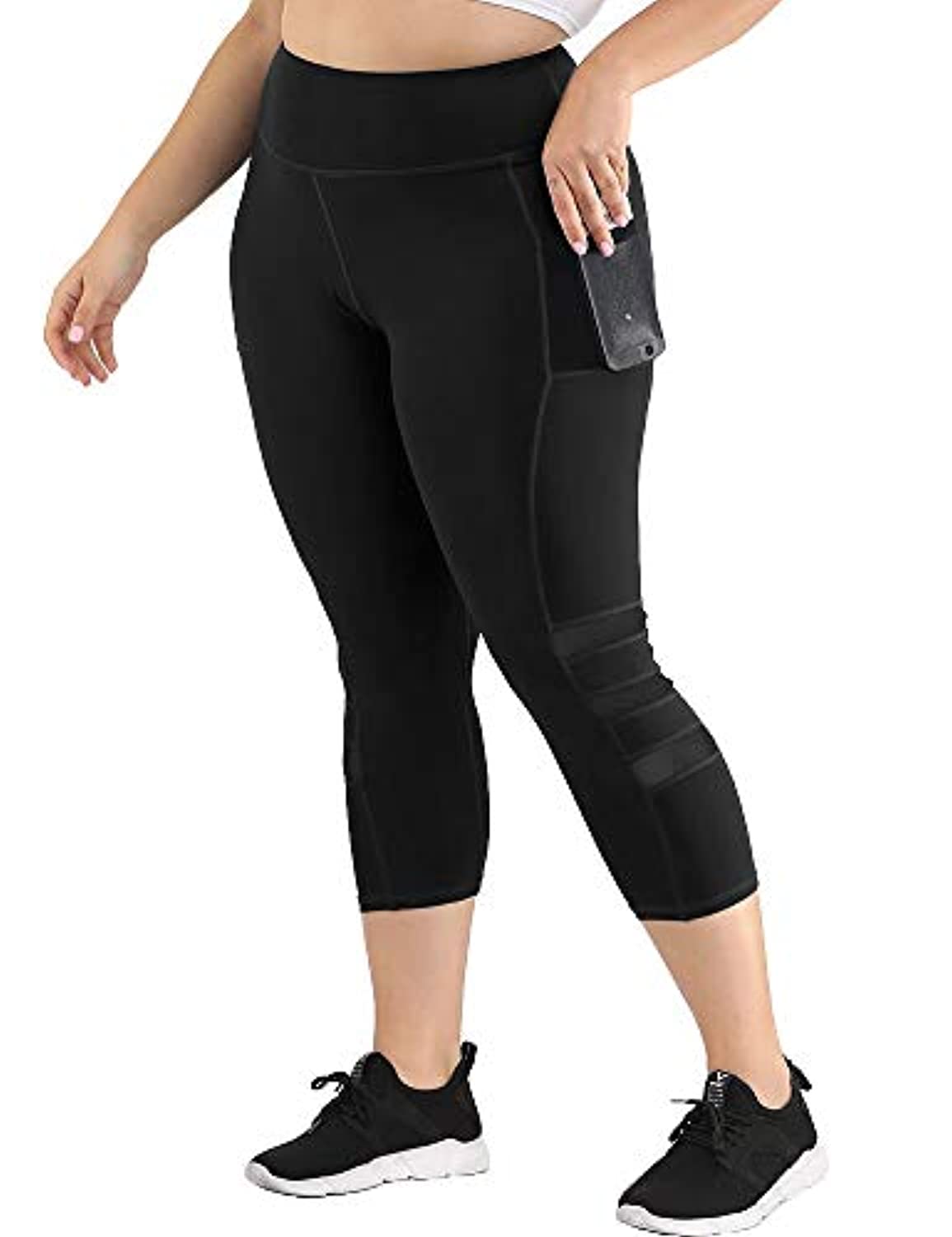 Heathyoga - Pantalones de yoga para mujer, con bolsillos, de talle alt –