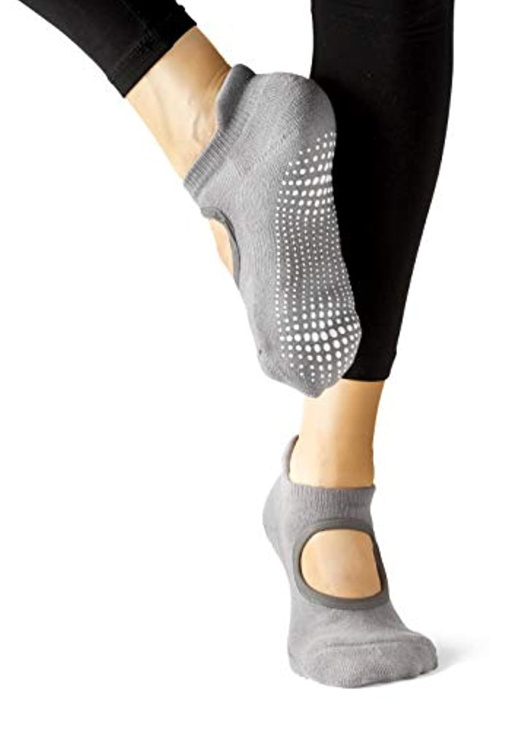 Calcetines de yoga antideslizantes para adultos, hombres y mujeres, ideales  para yoga, pilates, barra, cama elástica, calcetines antideslizantes (2