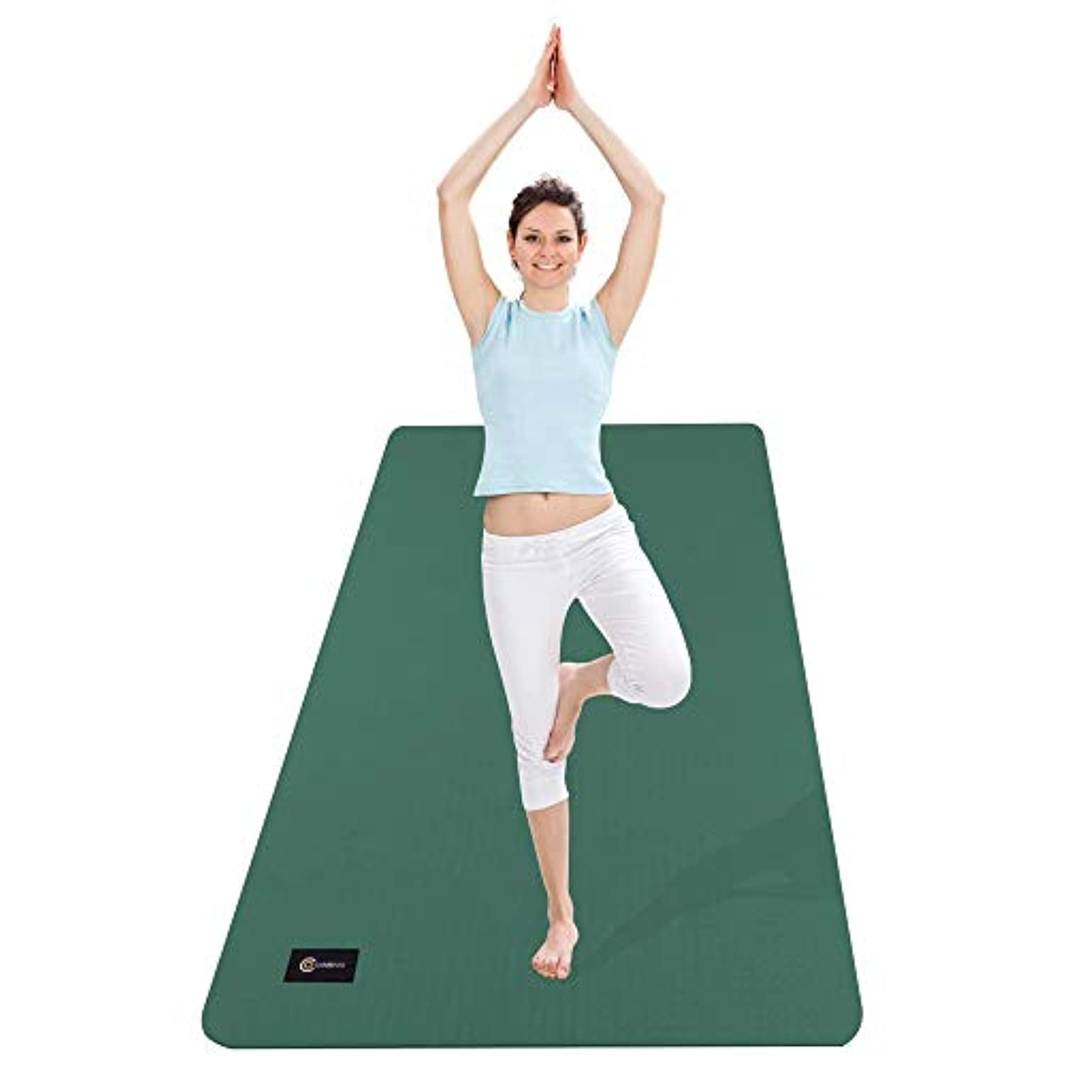 CAMBIVO Esterilla de yoga extra gruesa para mujeres, hombres y