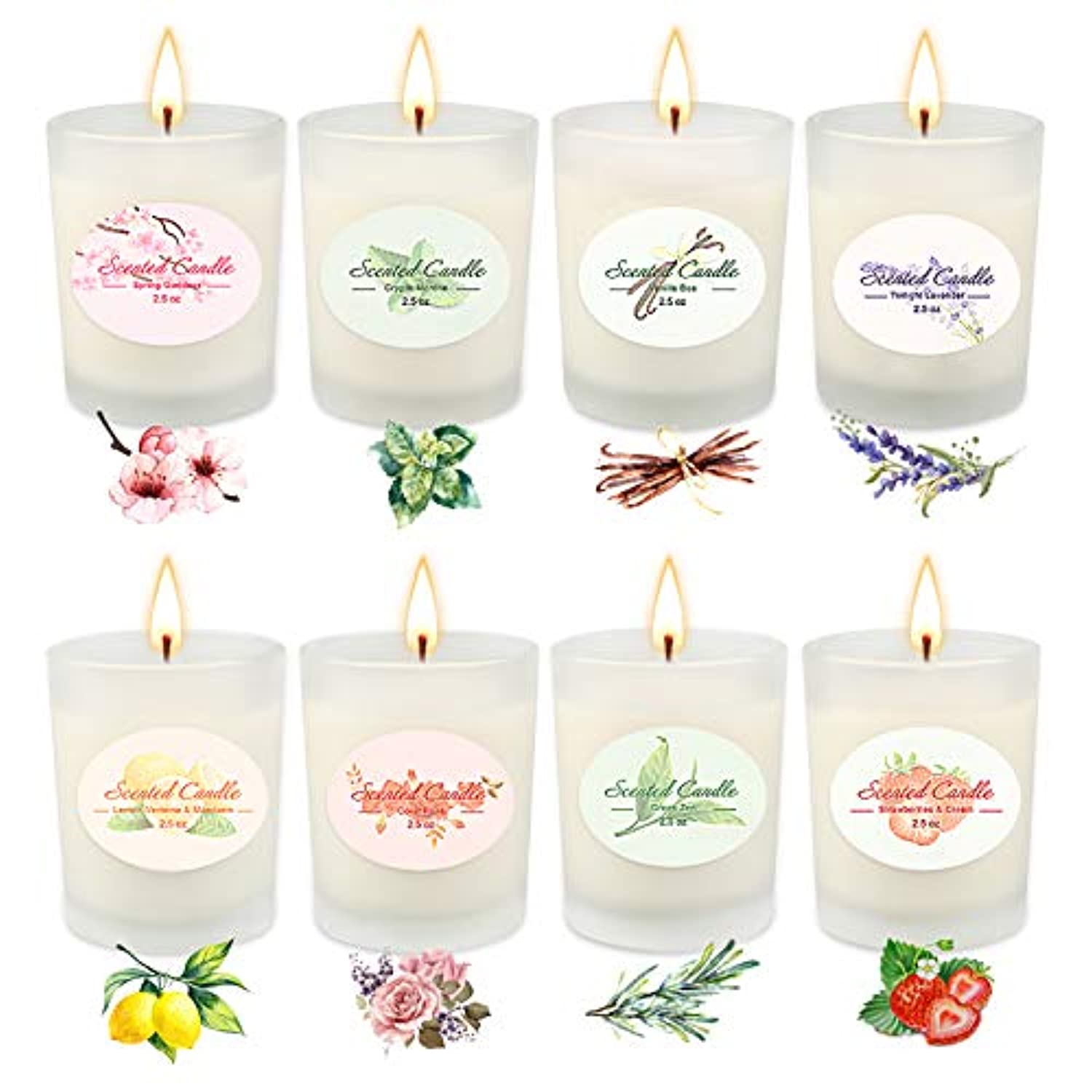  Paquete de 4 velas aromáticas para el hogar, juego de regalo de  velas de lavanda, velas de aromaterapia de 28 onzas, velas de larga  duración de 200 horas, regalos para mujeres