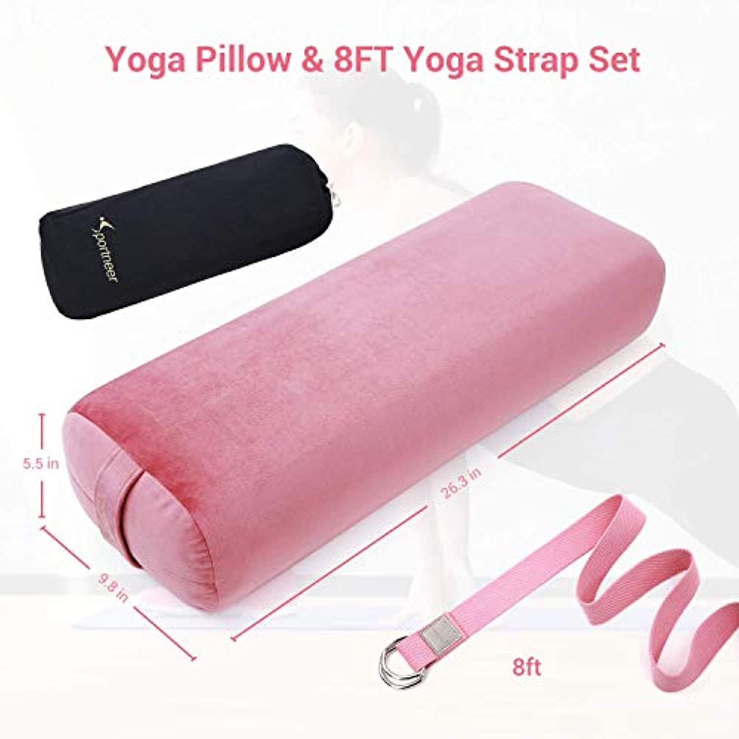 Kit Almohada Cojin Para Soporte Yoga Y Meditacion Lavable