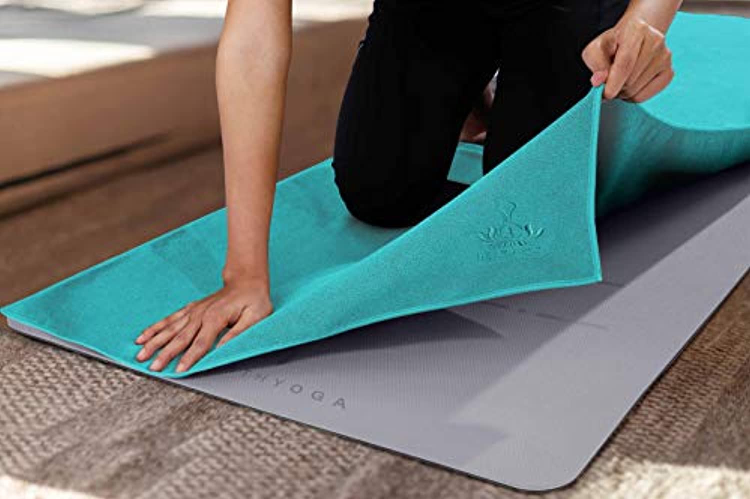 Toalla De Yoga Antideslizante - 185x63 Cm, Microfibra De Secado Rápido, Para Pilates Y Hot Yoga