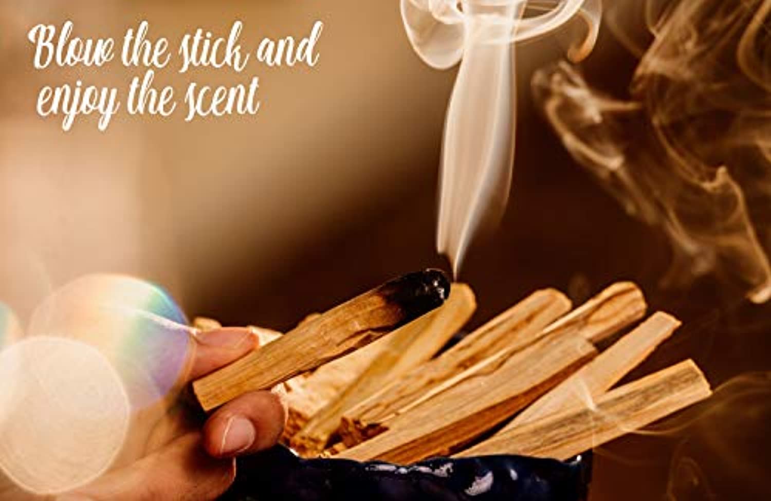 Kiru Palo Santo Conos de incienso para meditación, manchas