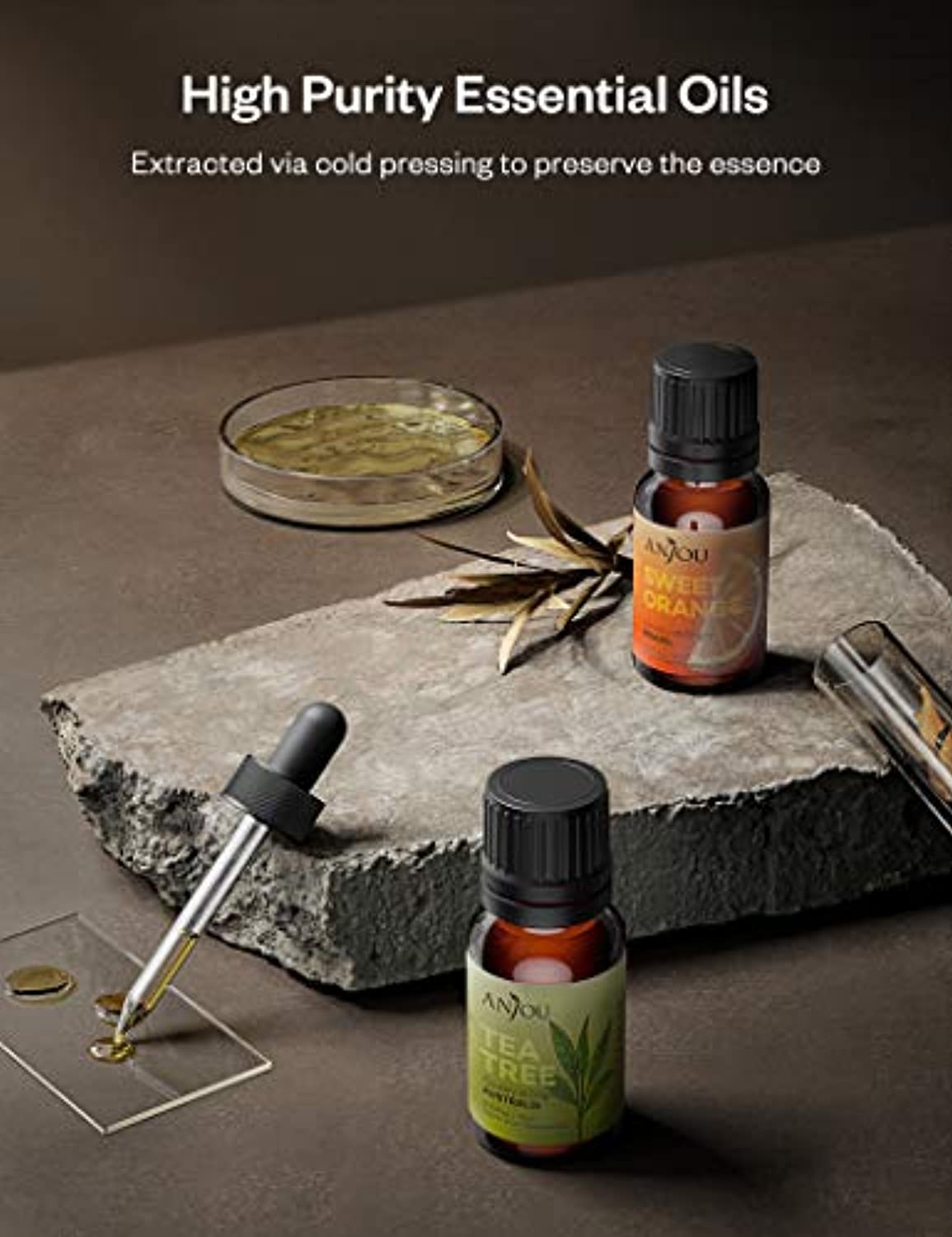 Juego de aceites esenciales – Aceites esenciales puros – Perfecto para  difusor, masaje, jabón, vela, fabricación de bombas de baño, 60 x 0.3 fl oz