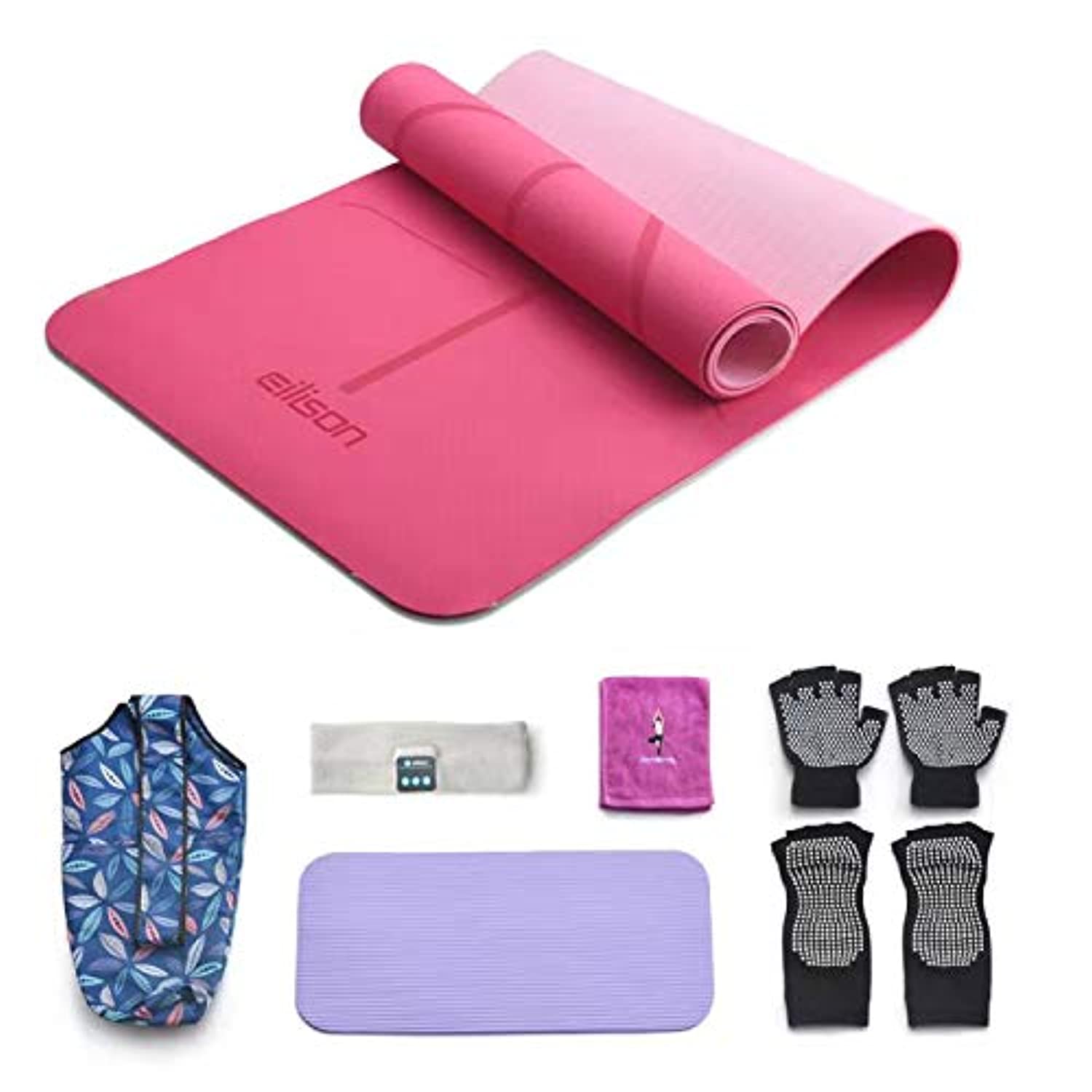 Gaiam Rodilleras de yoga (juego de 2) – Accesorios y accesorios de yoga  para mujeres / hombres Cojines rodillas y codos para fitness, viajes