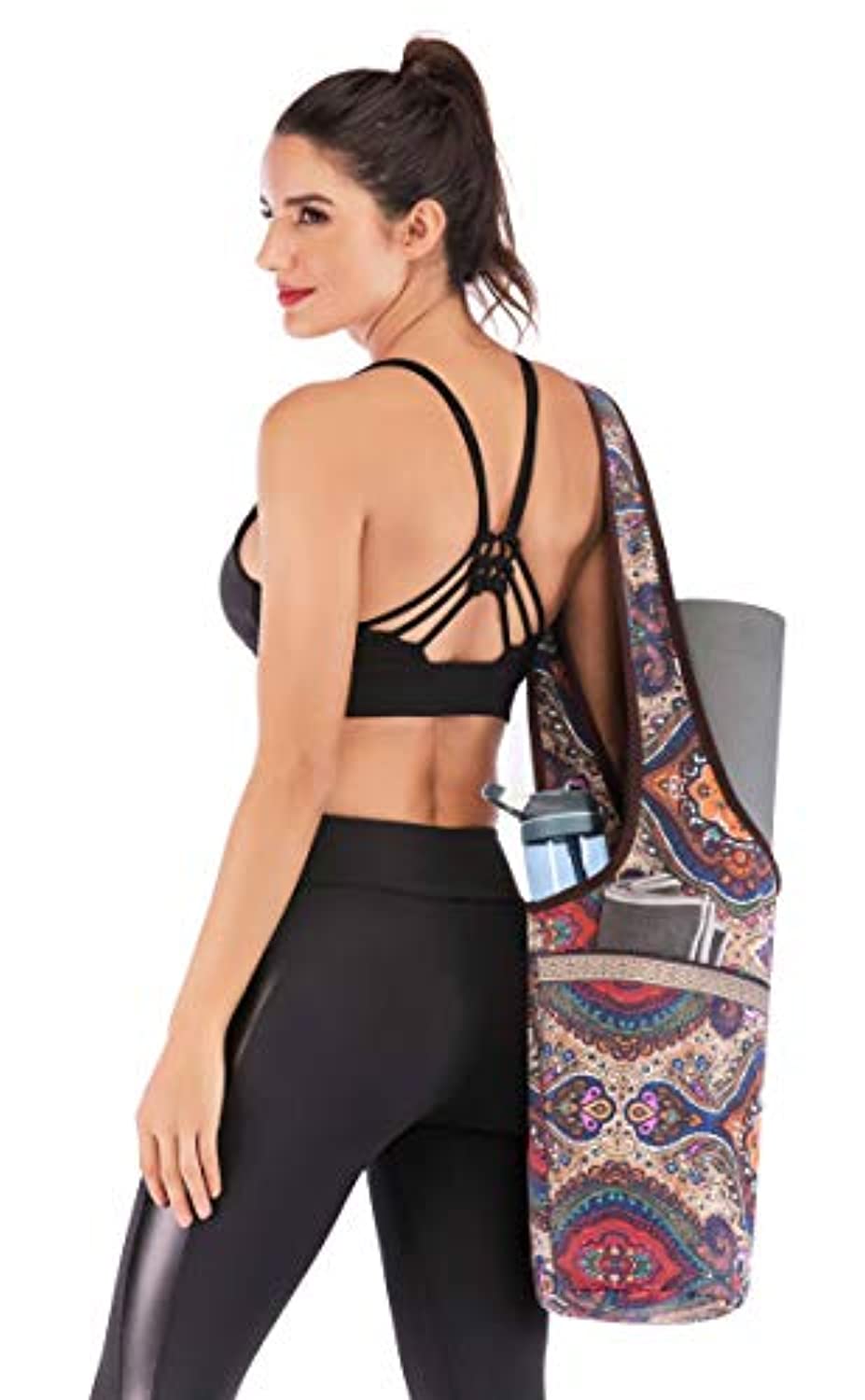  JZTRADE Esterilla de yoga bolsa de transporte para esterilla de  yoga, bolsa de yoga grande para mujer, estera de yoga y bolsa de yoga  bolsas y transportadores, cubierta de bolsa de