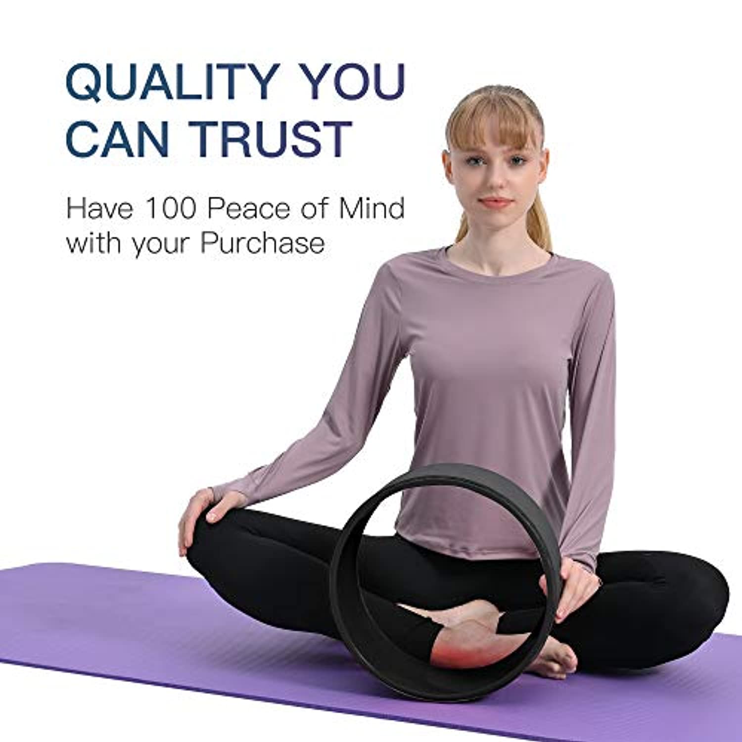de , rueda de yoga Rodillo de estiramiento de espalda liviano para  herramienta de entrenamiento de e DYNWAVEMX Rueda de yoga pilates