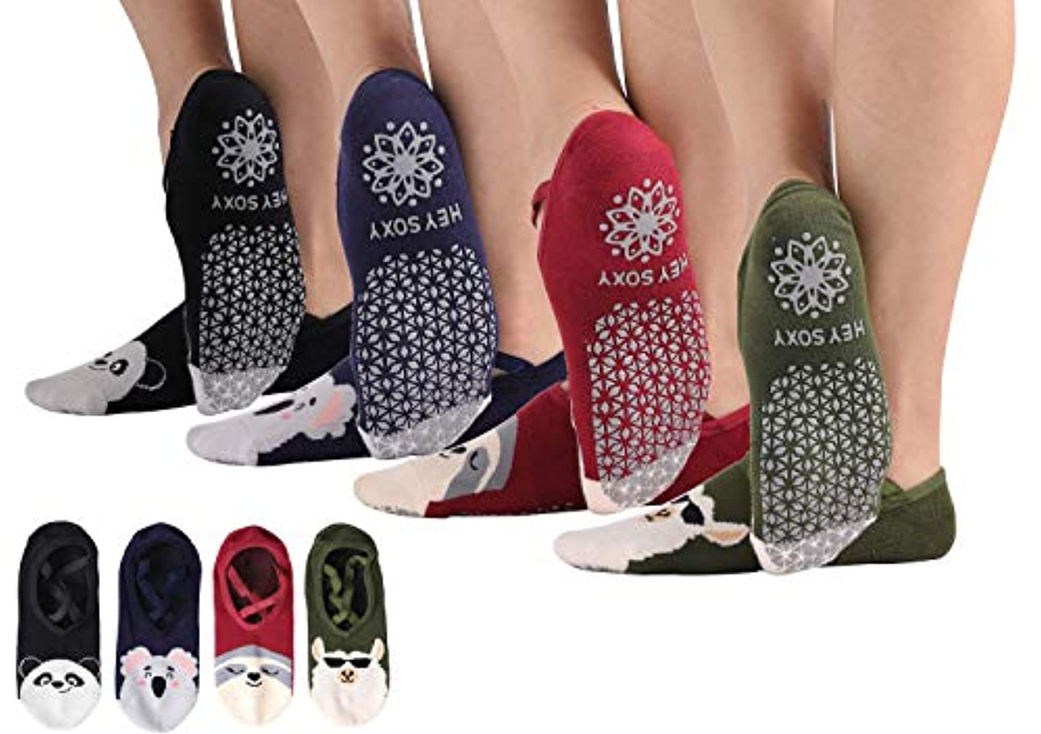 New Balance Calcetines de yoga para mujeres/hombres – Calcetines  antideslizantes con agarre/correas | Calcetines de ejercicio con agarre  adhesivo para