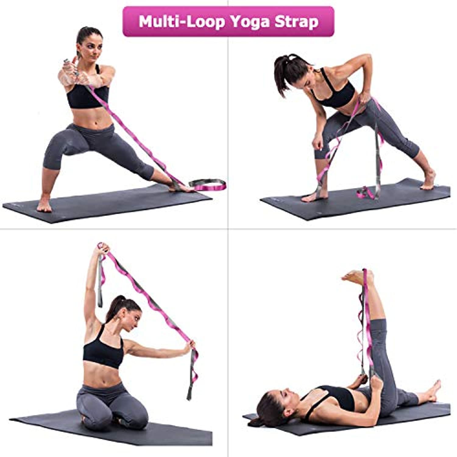  NZWY Premium Esterilla de yoga gruesa con correa para apoyo y  estabilidad en yoga y pilates para yoga, pilates, estiramiento, meditación  18381cm6mm : Deportes y Actividades al Aire Libre