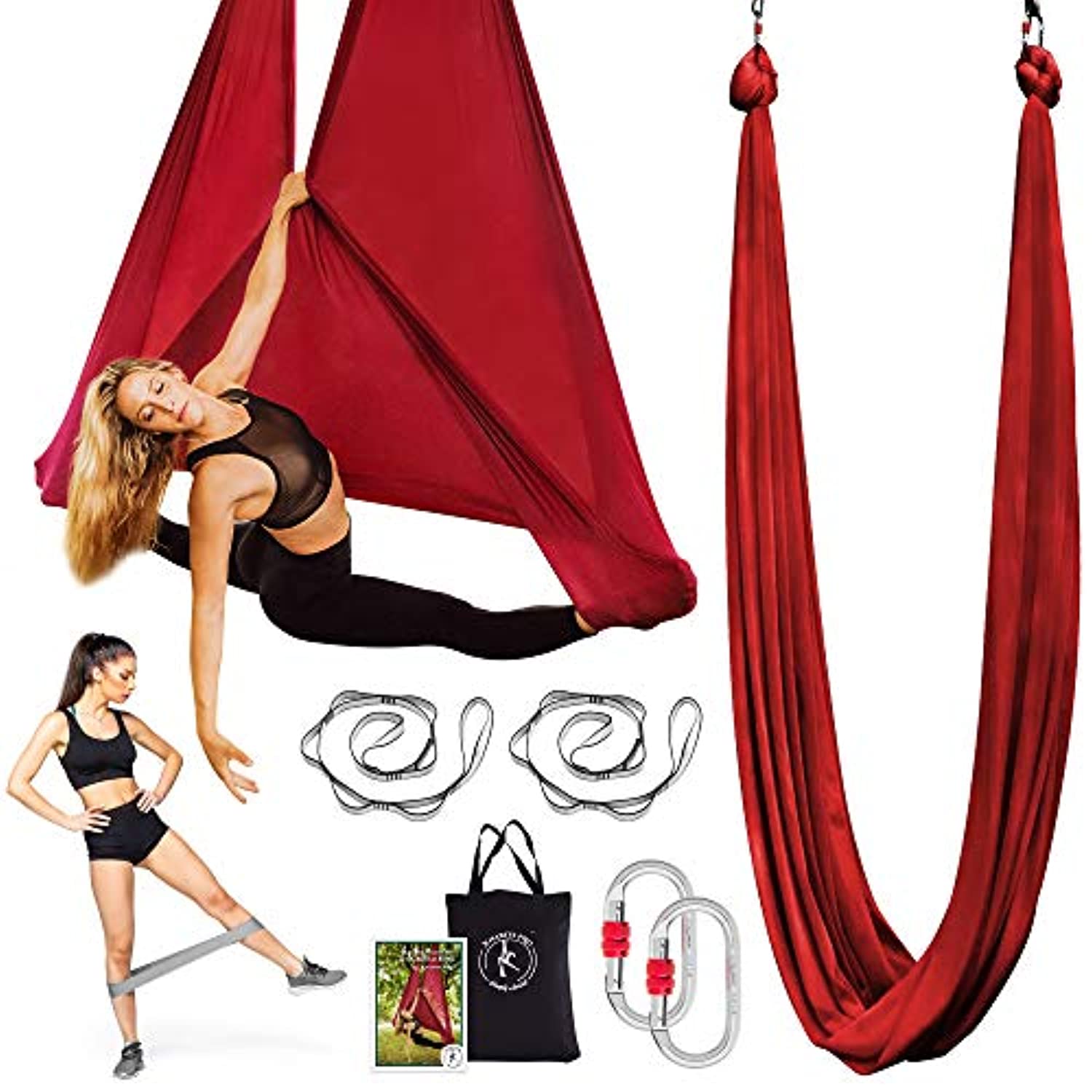 X Habits Pro Premium - Hamaca aérea de yoga – Juego de columpio de yog –