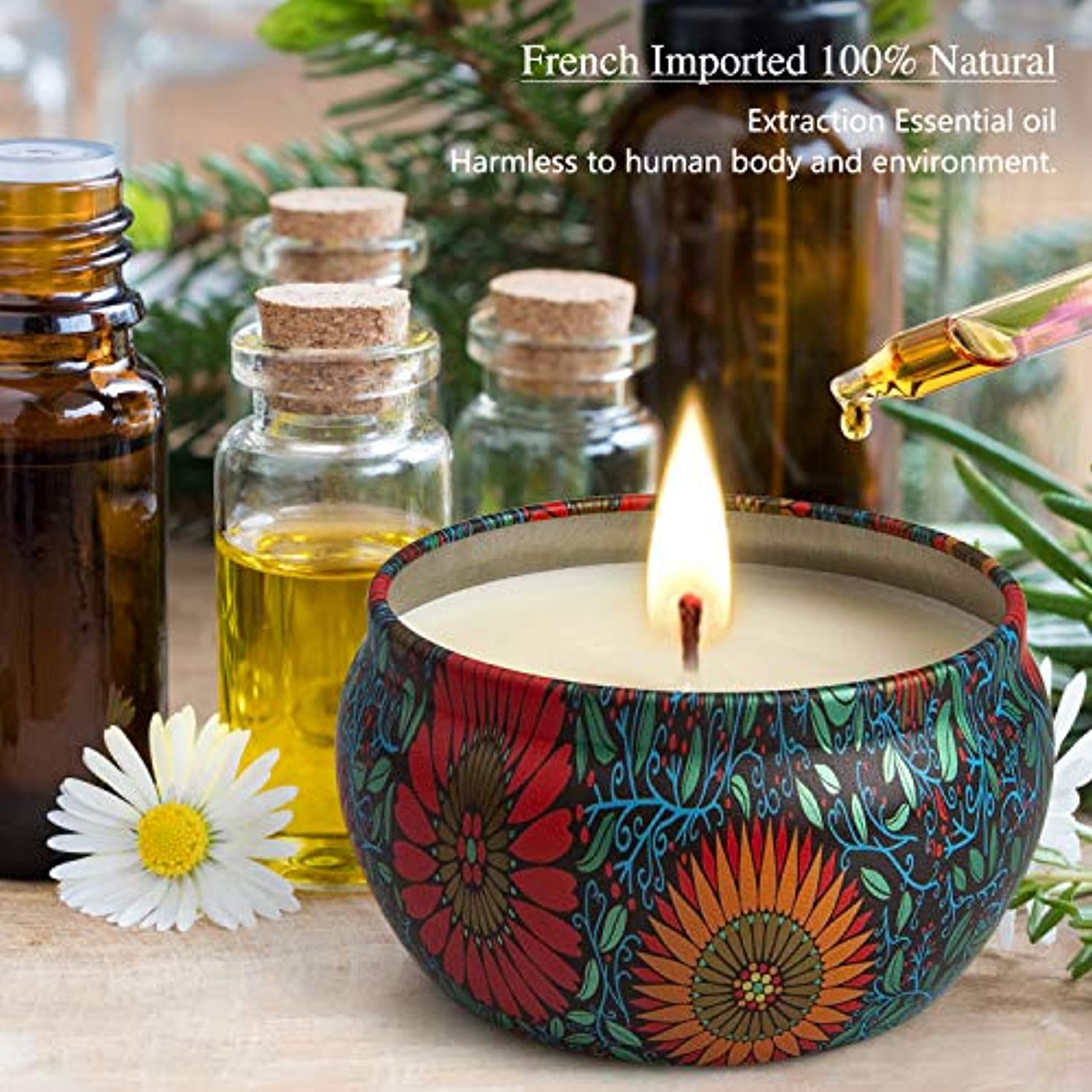 Juego de velas perfumadas de regalo para mamá, 4 velas de aromaterapia de  larga duración en una caja de regalo para el día de la madre o como regalo