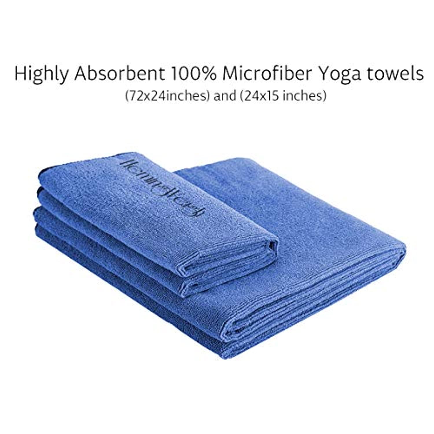  HemingWeigh Kit de yoga – Set de esterilla de yoga incluye  correa de transporte, bloques de yoga, correa de yoga y 2 toallas de  microfibra de yoga – Equipo de yoga