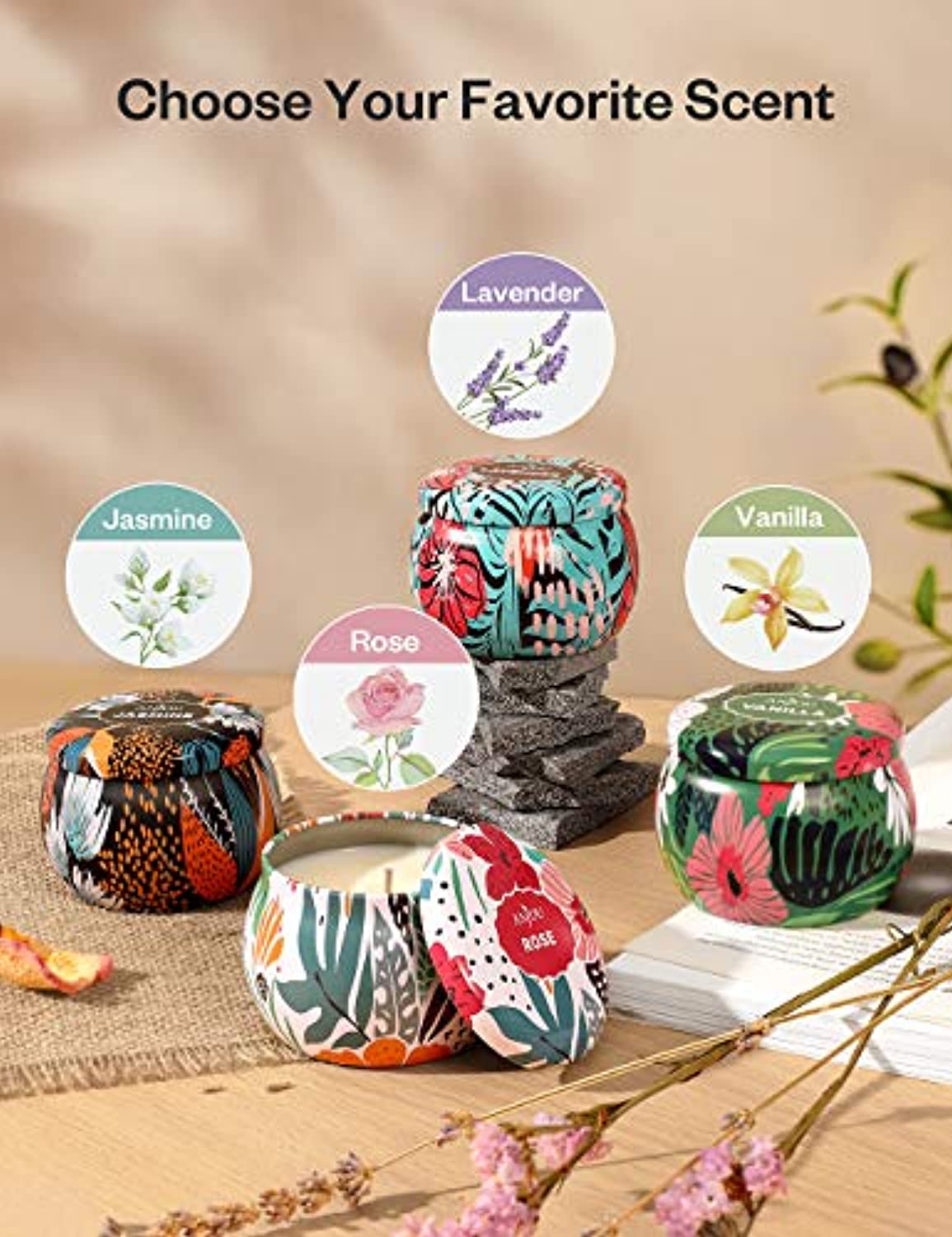 iDIY Kit de suministros para hacer velas perfumadas (juego grande de 55  piezas) – Incluye chips de cera de soja natural de 4 libras, 12 latas,  aromas
