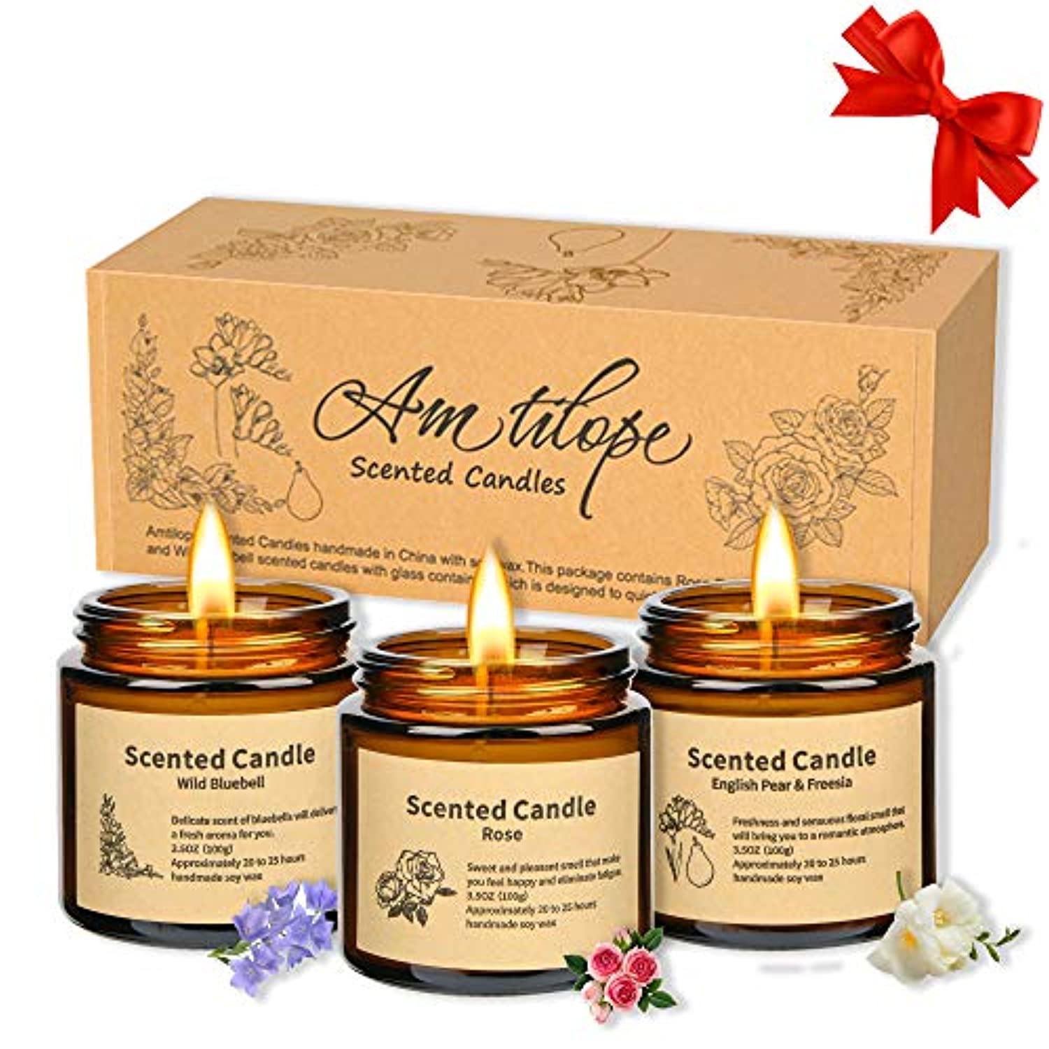  Paquete de 4 velas aromáticas para el hogar, juego de regalo de  velas de lavanda, velas de aromaterapia de 28 onzas, velas de larga  duración de 200 horas, regalos para mujeres