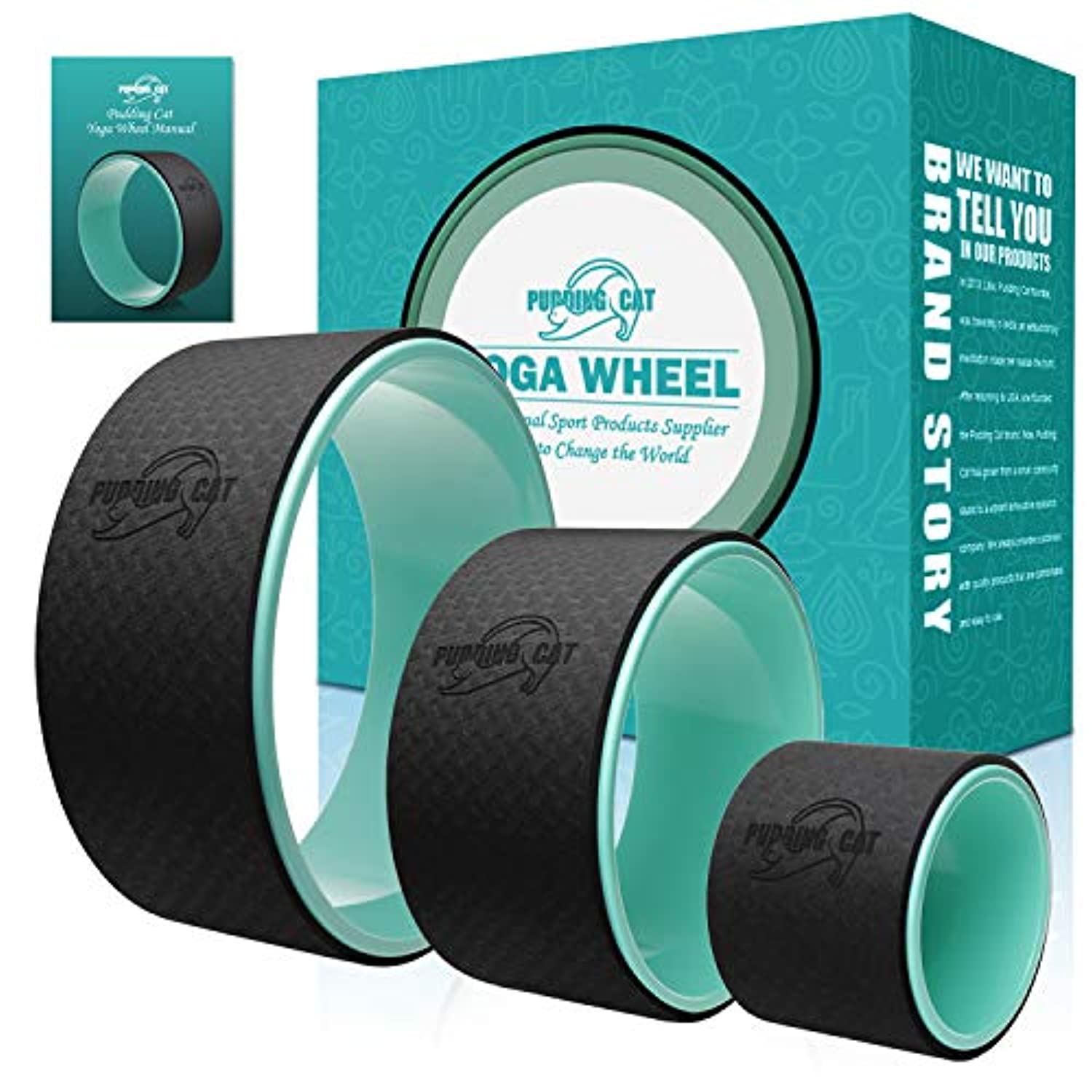 Rueda de yoga: la rueda de apoyo de yoga más fuerte y cómoda para posturas  de yoga, rodillo perfecto para estirar, aumentar la flexibilidad y mejorar  la flexión hacia atrás Vhermosa 2036122-2