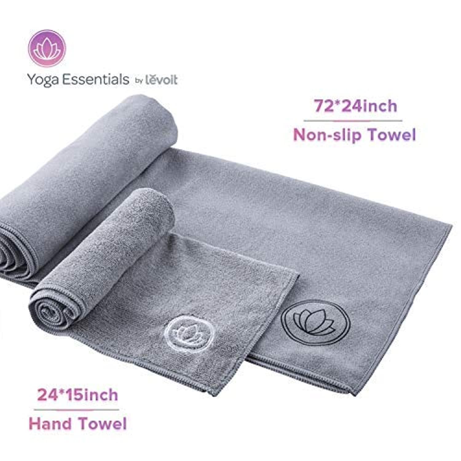 Toalla de yoga, toalla para esterilla de yoga caliente, absorbente del  sudor, antideslizante, para yoga caliente, pilates y entrenamiento, 24 x 72