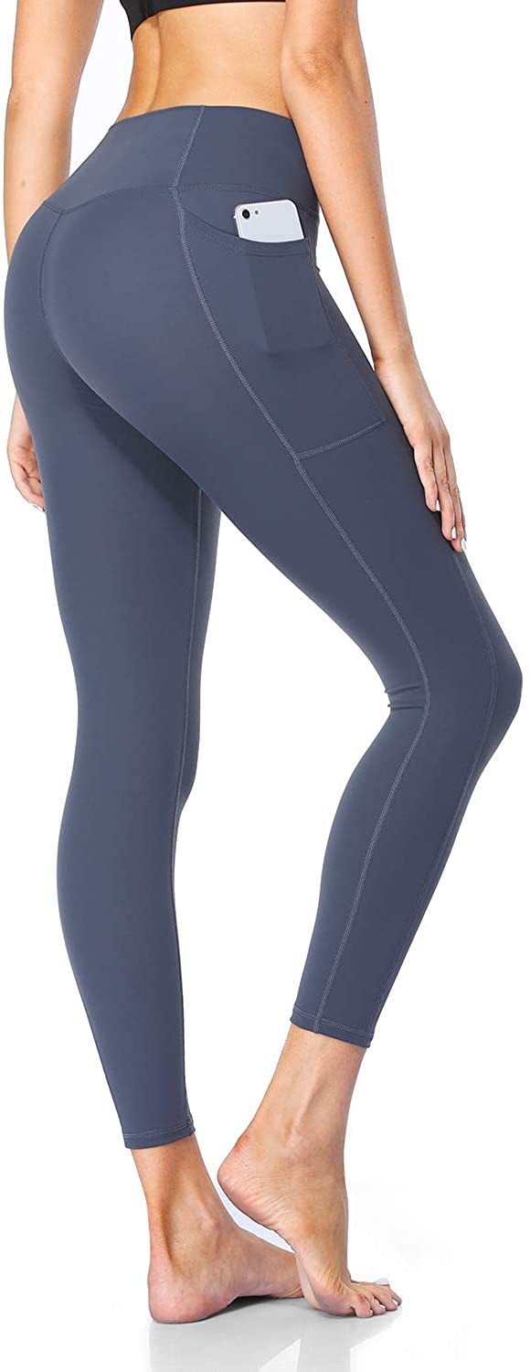 Heathyoga - Pantalones de yoga para mujer, con bolsillos, de talle