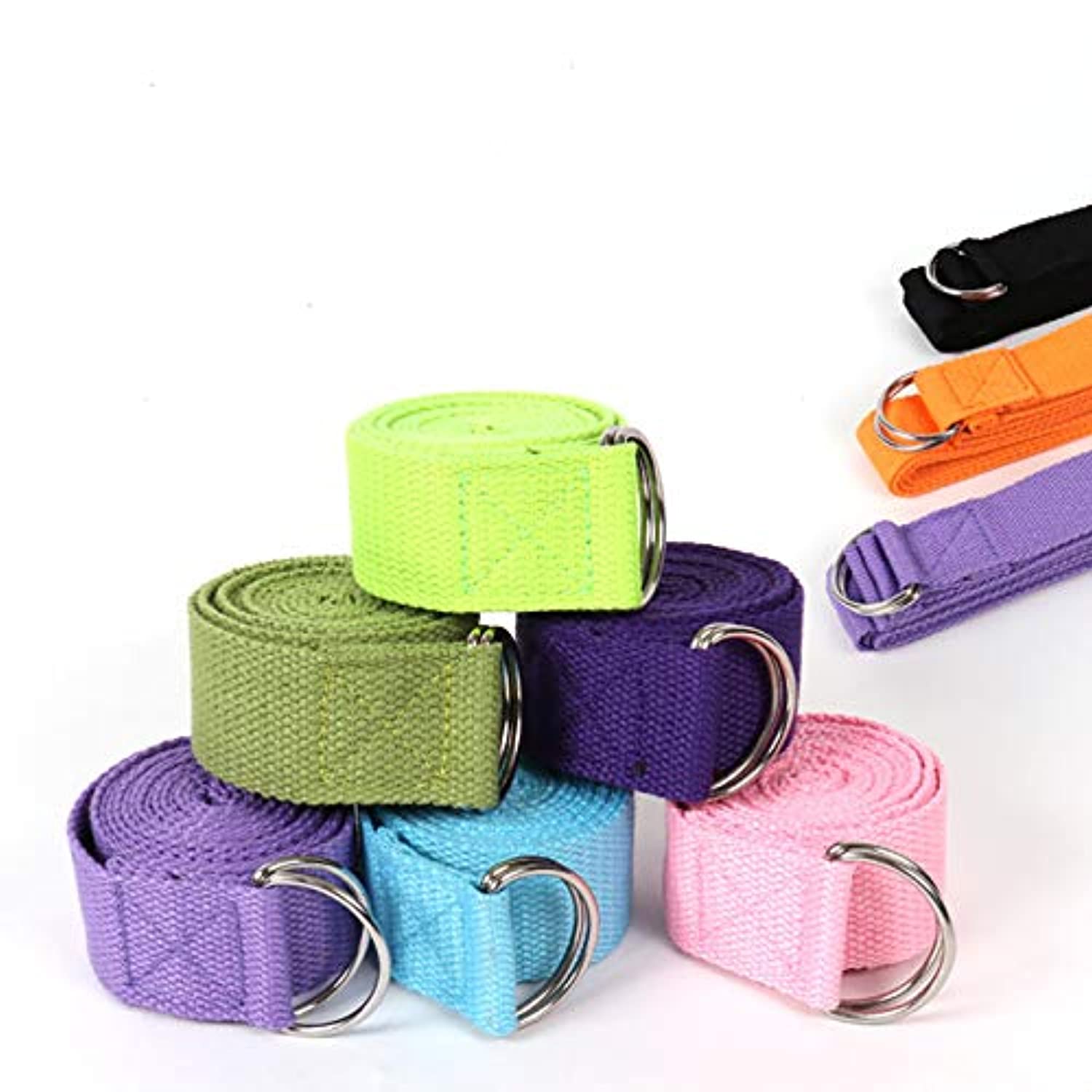 Yoga Strap for Stretching Yoga Exercise Adjustable Straps Yoga Bands with  Safe Adjustable Buckle for Pilates Gym Workouts Yoga Fitness Improves