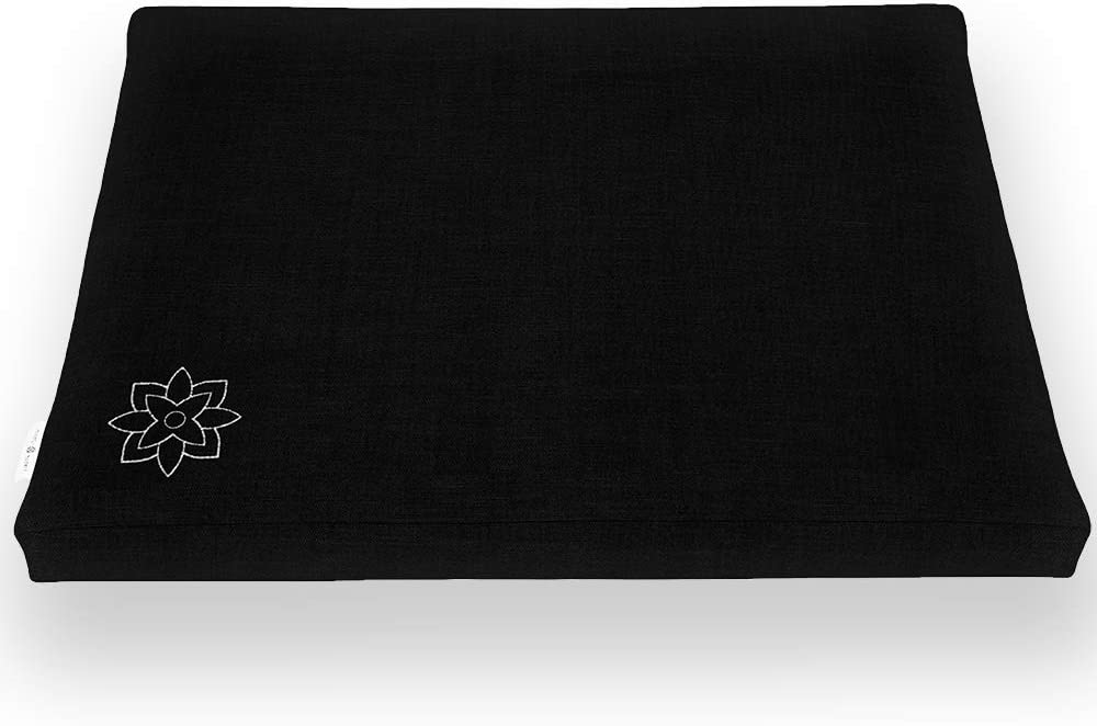 Almohada de yoga de alta calidad, cojín rectangular de apoyo con funda de  terciopelo agradable a la piel, lavable, cojines de apoyo para yoga
