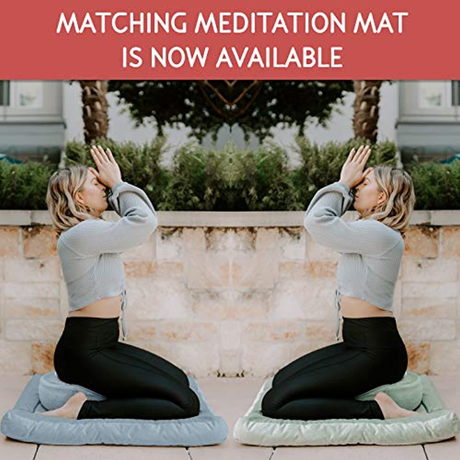 Simian - Almohada de yoga para meditación de primera calidad, cojín re –