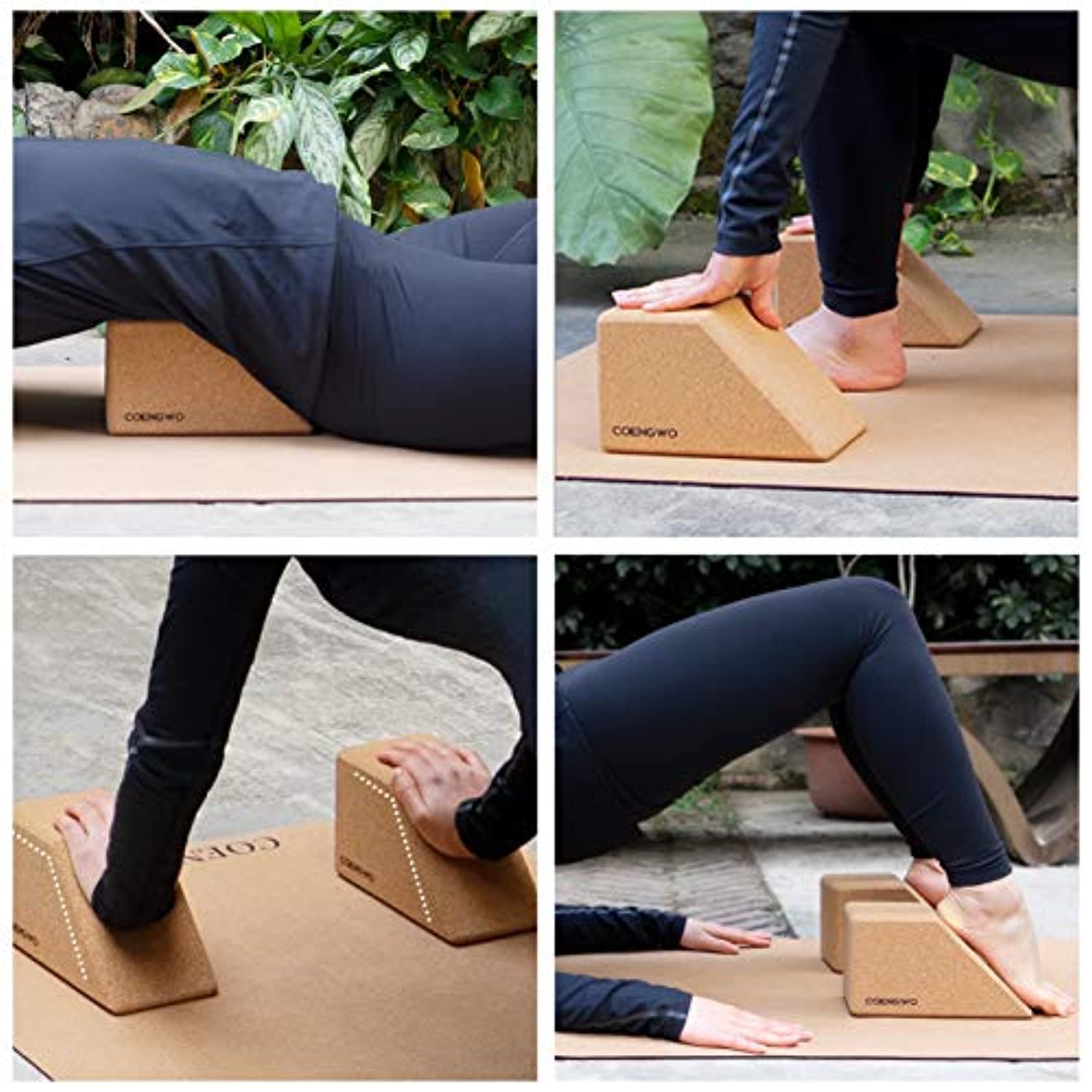 Clever Yoga Block 2 Pack – 2 bloques de ejercicios ligeros de alta