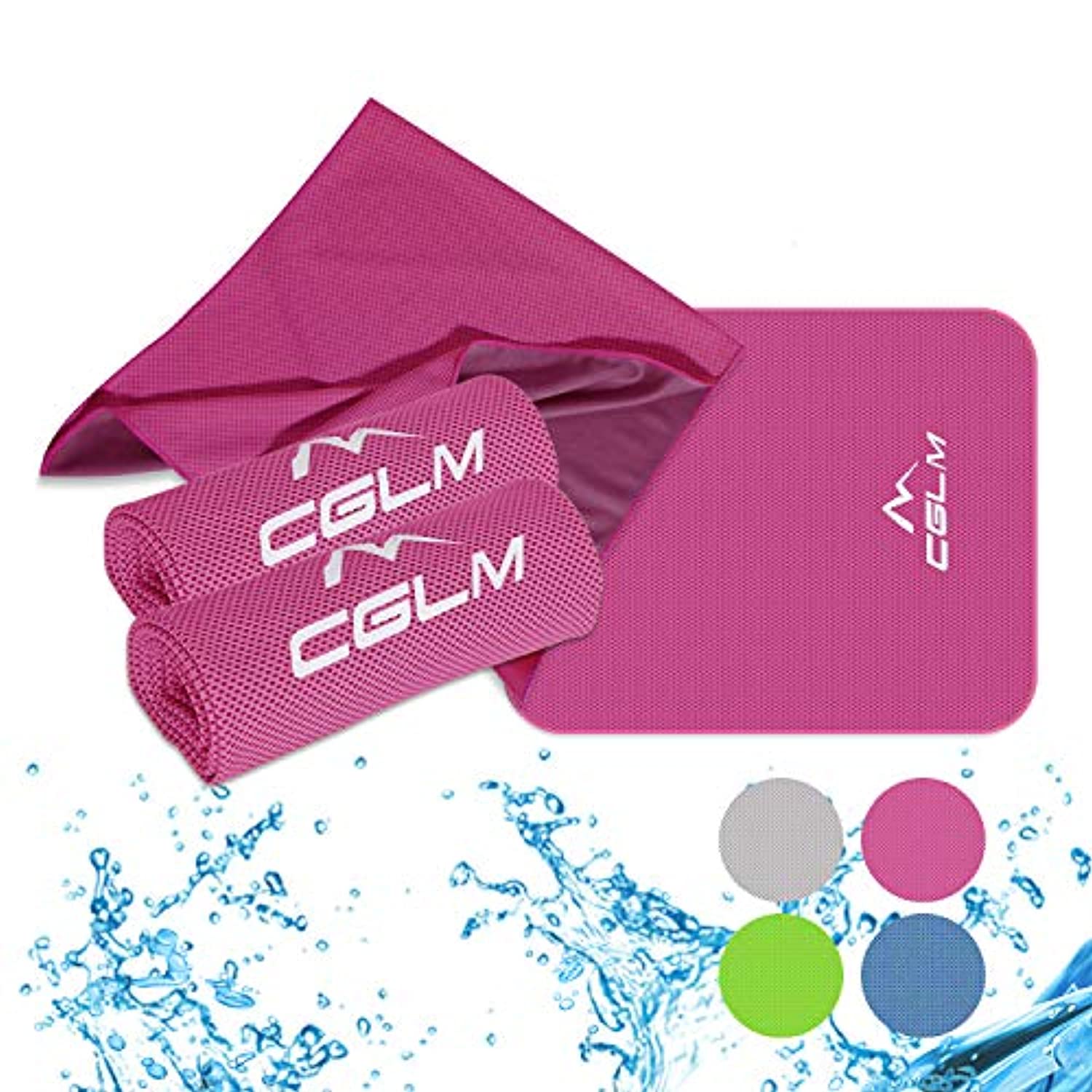 Paquete de 4 toallas refrescantes (40 x 12 pulgadas), toalla de hielo de  microfibra para secado rápido y toalla deportiva para gimnasio