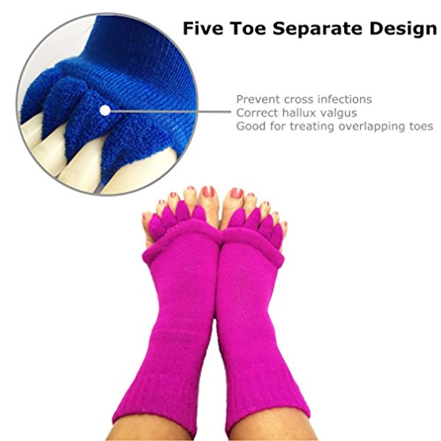 OrrinSports Calcetines Dedos Mujer Hombre Coolmax Ejecutar 3 Pares  Calcetines Dedos Cuarto (Tallas Medio) : : Moda