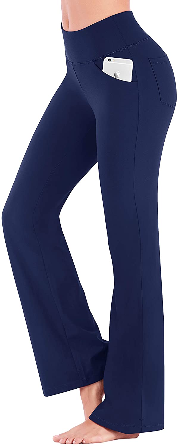 IUGA Leggings para mujer con bolsillos de cintura alta Yoga Pantalones –