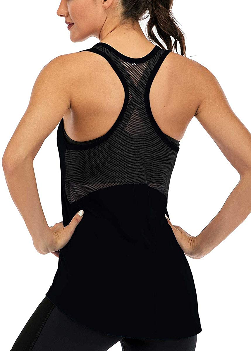 ICTIVE - Camiseta deportiva sin mangas para mujer, ideal para yoga –