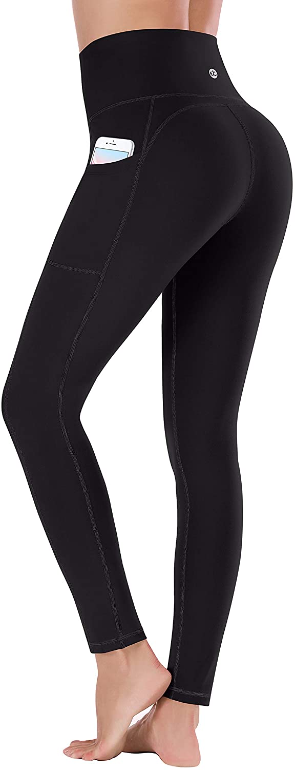 Ewedoos - Pantalones de yoga con bolsillos para mujer, calzas con  bolsillos, tiro alto, control de abdomen, no se transluce