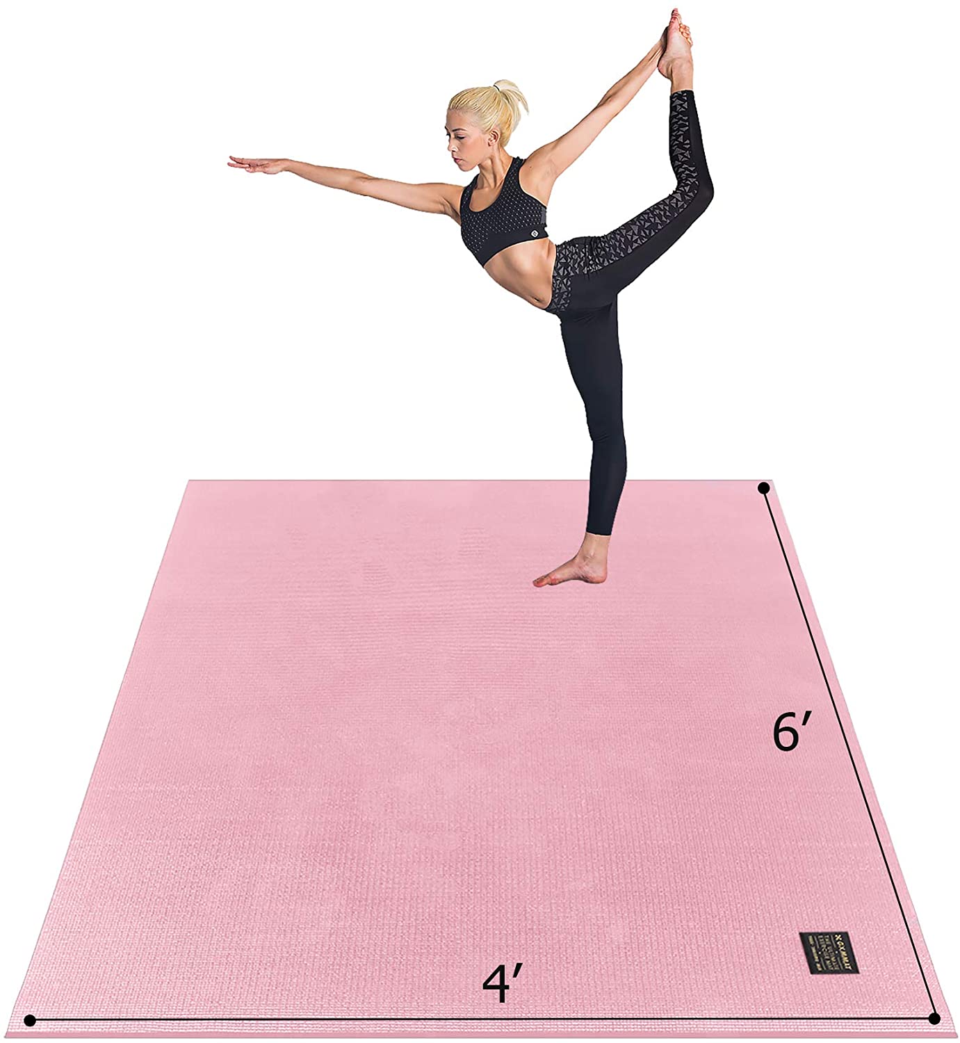 Esterilla de yoga grande TPE Esterillas de ejercicio 78x51 0.591 in extra  gruesas para el gimnasio en el hogar Alfombrilla de entrenamiento