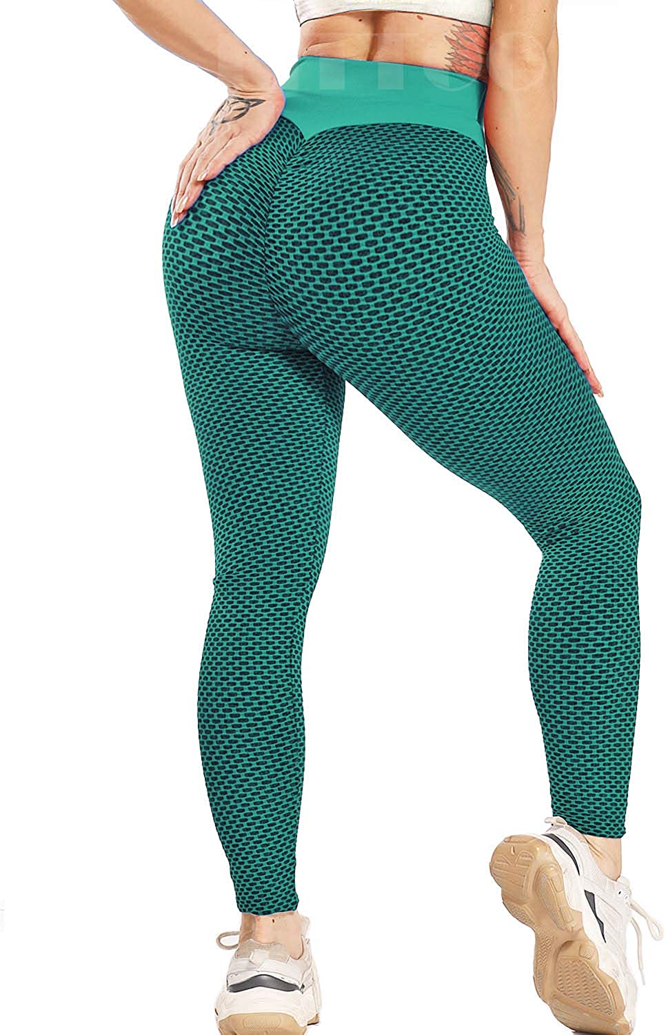 Pantalones de yoga para mujer, ajustados, cómodos, recortados, elásticos,  de cintura alta, ligeros, de compresión, leggings de entrenamiento