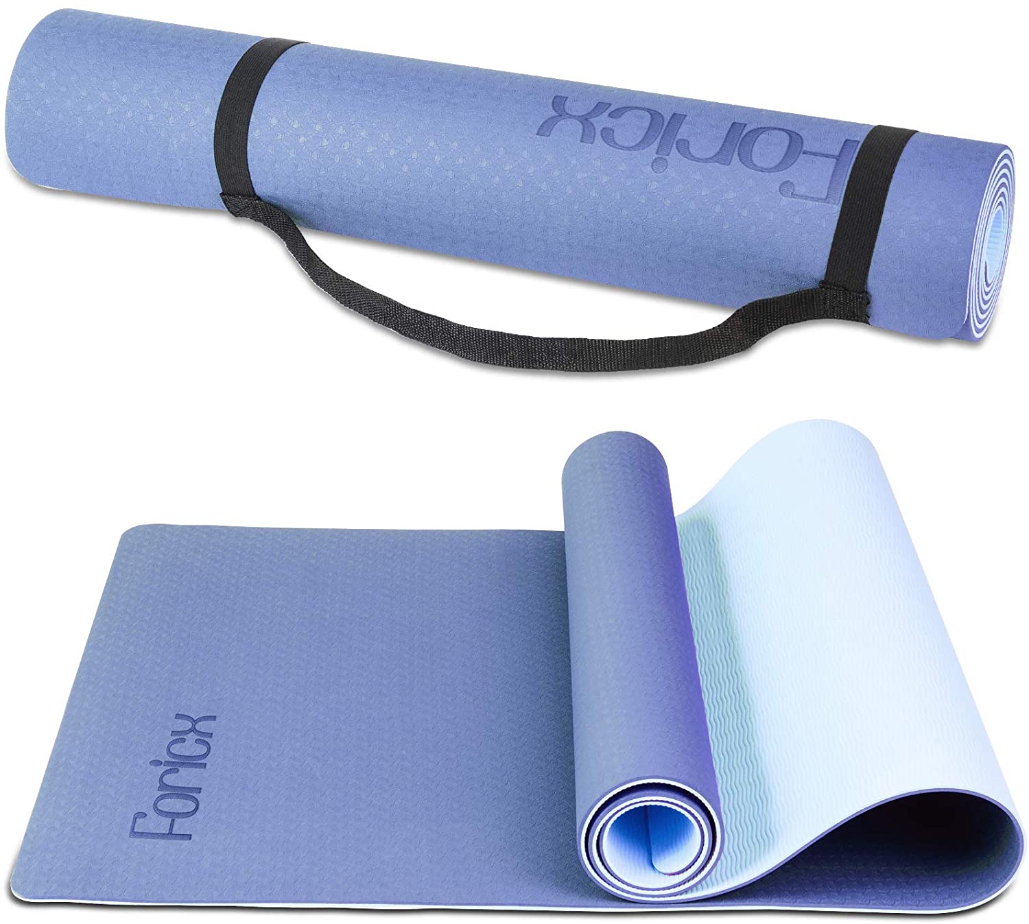 HxG.Esterilla de Yoga Pilates Fitness 1cm antideslizante NBR con gomas para  transportar fácilmente, perfecta para gimnasio en casa (azul NBR) :  : Deportes y aire libre
